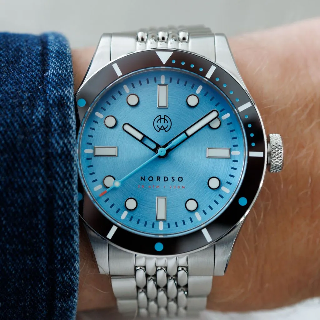 Henry Archer Nordsø Glacier&nbsp;Cyan (Sunburst&nbsp;Dial)