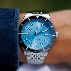 Henry Archer Nordsø Glacier&nbsp;Cyan (Sunburst&nbsp;Dial)