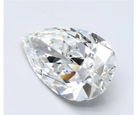 Huge 5CT E VS2 Natural Loose Diamond Pear Shape Cut Brilliant GIA Certified