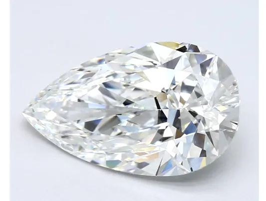 Huge 5CT E VS2 Natural Loose Diamond Pear Shape Cut Brilliant GIA Certified