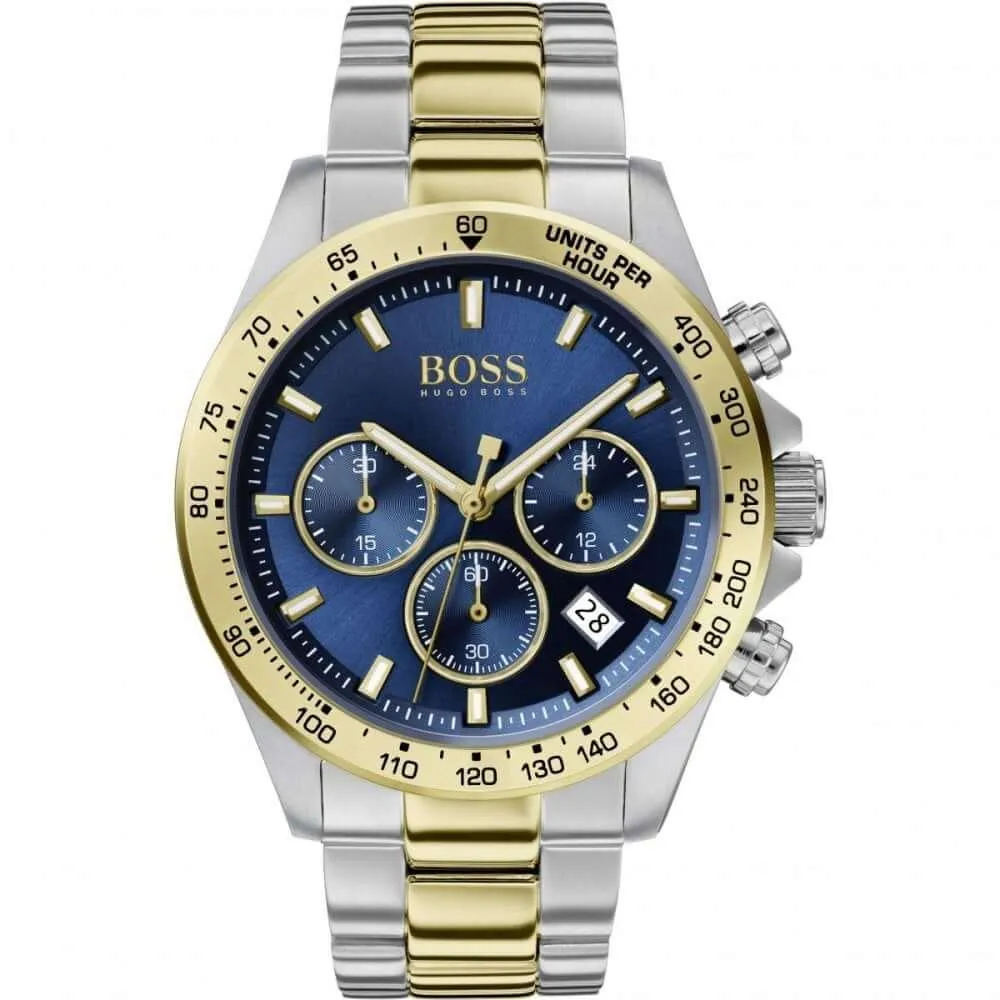 Hugo Boss 1513767 Hero Sport Quartz Men's Watch - Silver/Gold