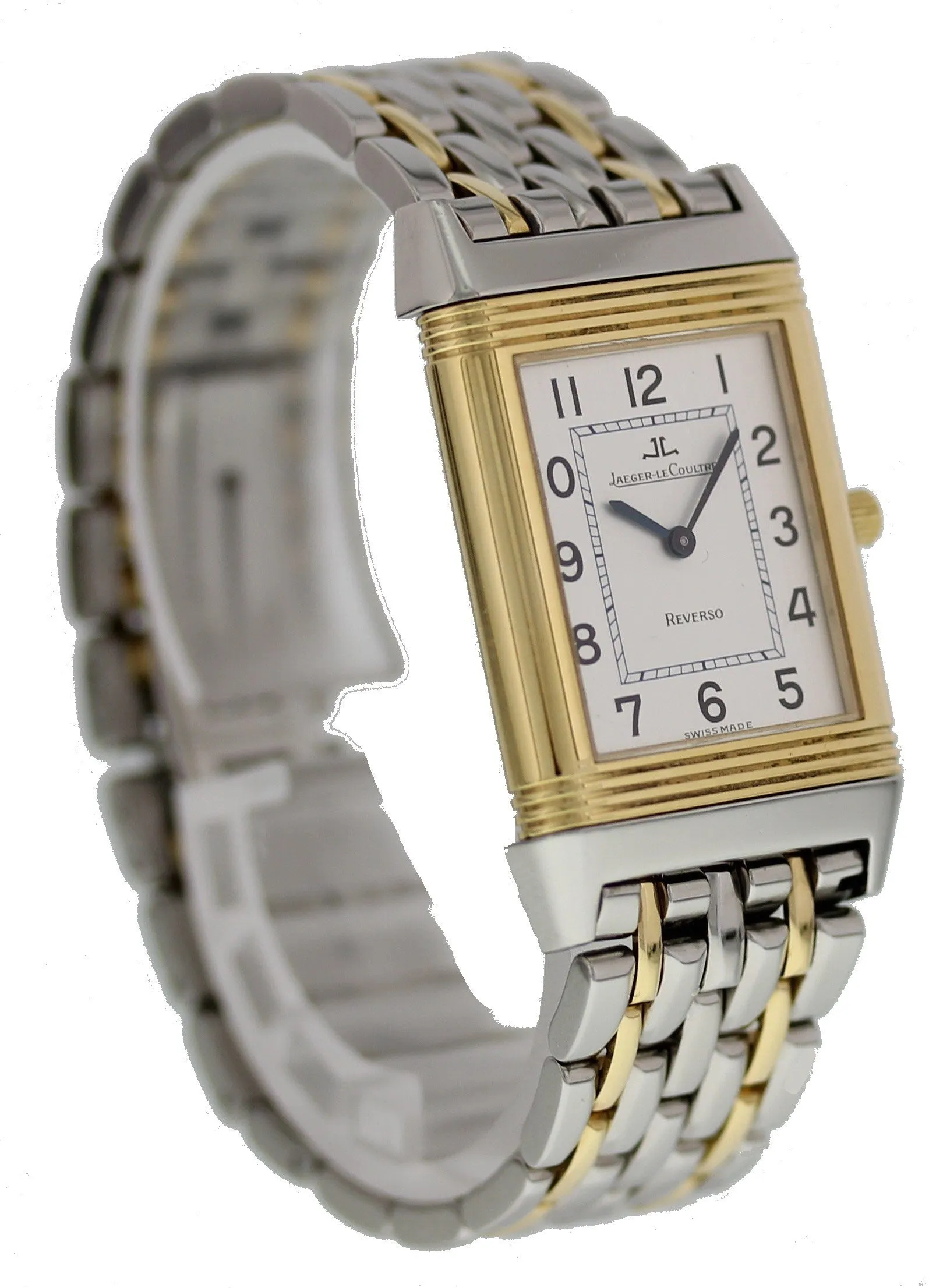Jaeger Lecoultre Reverso 250.586 18k Yellow Gold & Stainless Steel