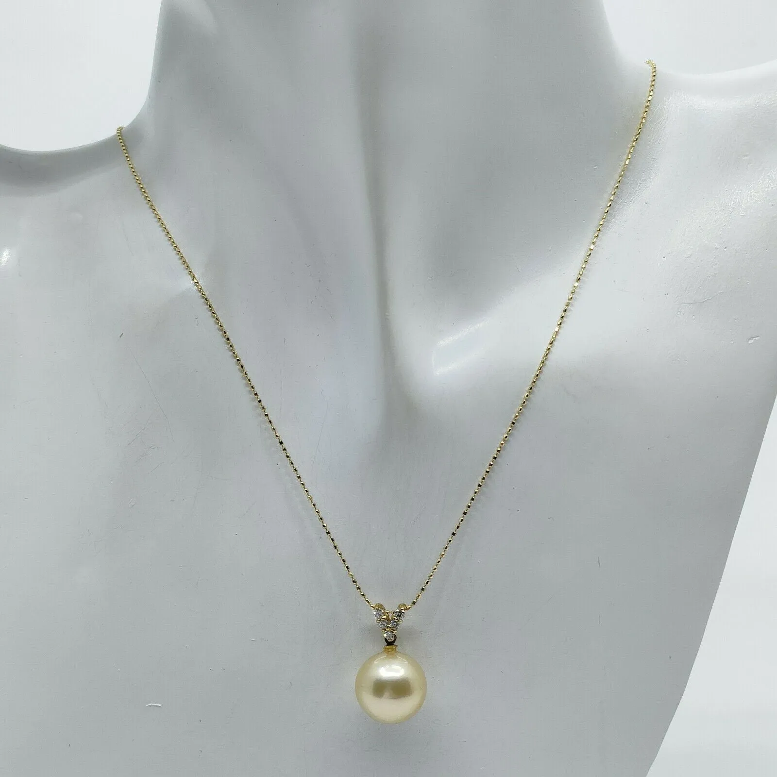 Jewelry Necklace Pearl 18k Yellow Gold