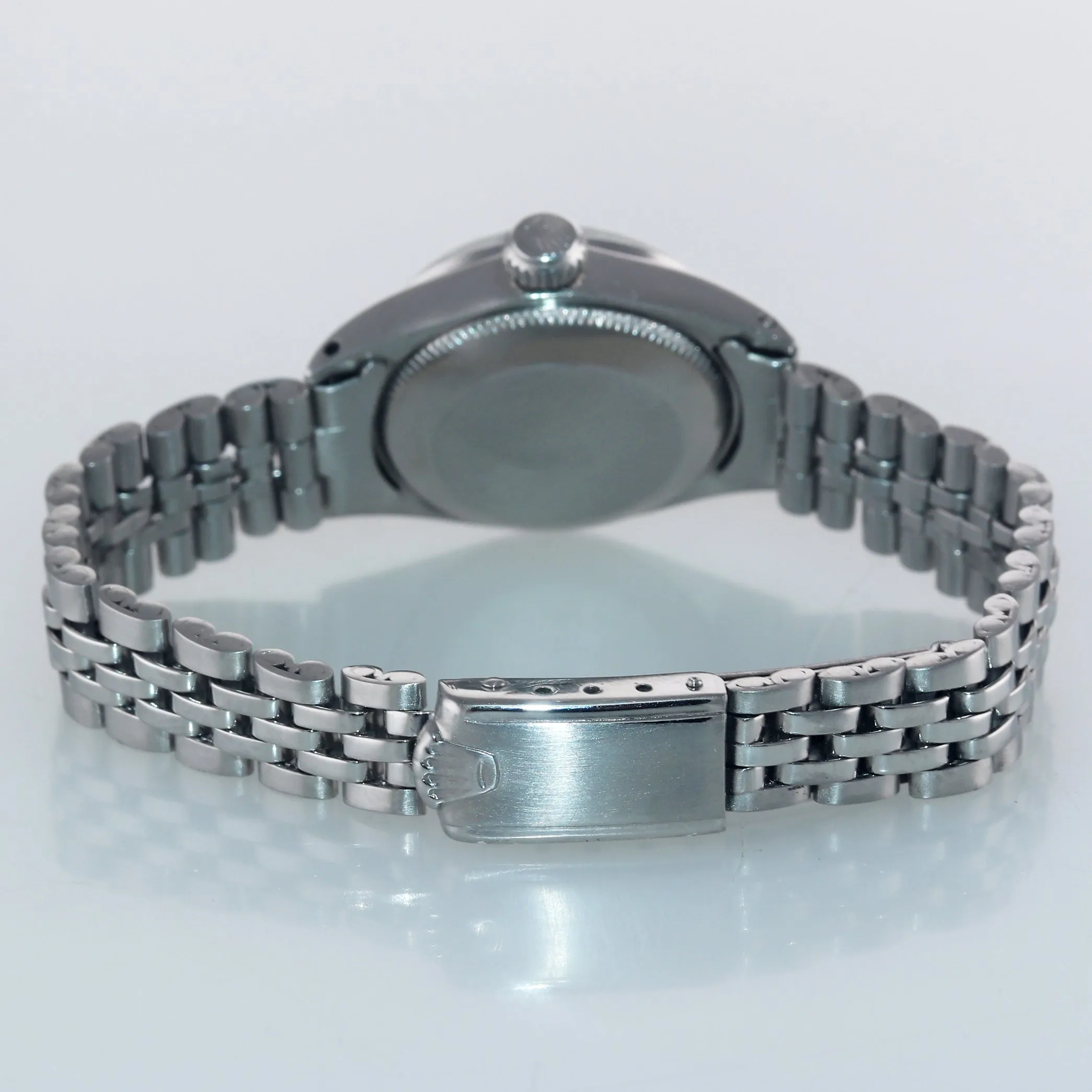 Ladies Rolex Date 6516 Steel Oyster Black Stick 24mm Watch Box