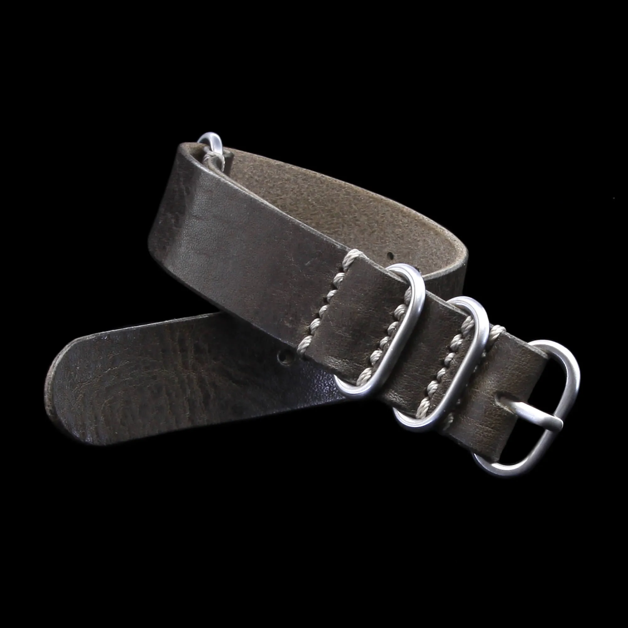 Leather Watch Strap, 4-Ring Vintage 408