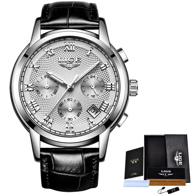 LIGE Fashion Sport Mens Watches