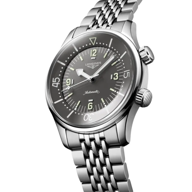 Longines Legend Diver Gray Dial 39mm - L3.764.4.99.6