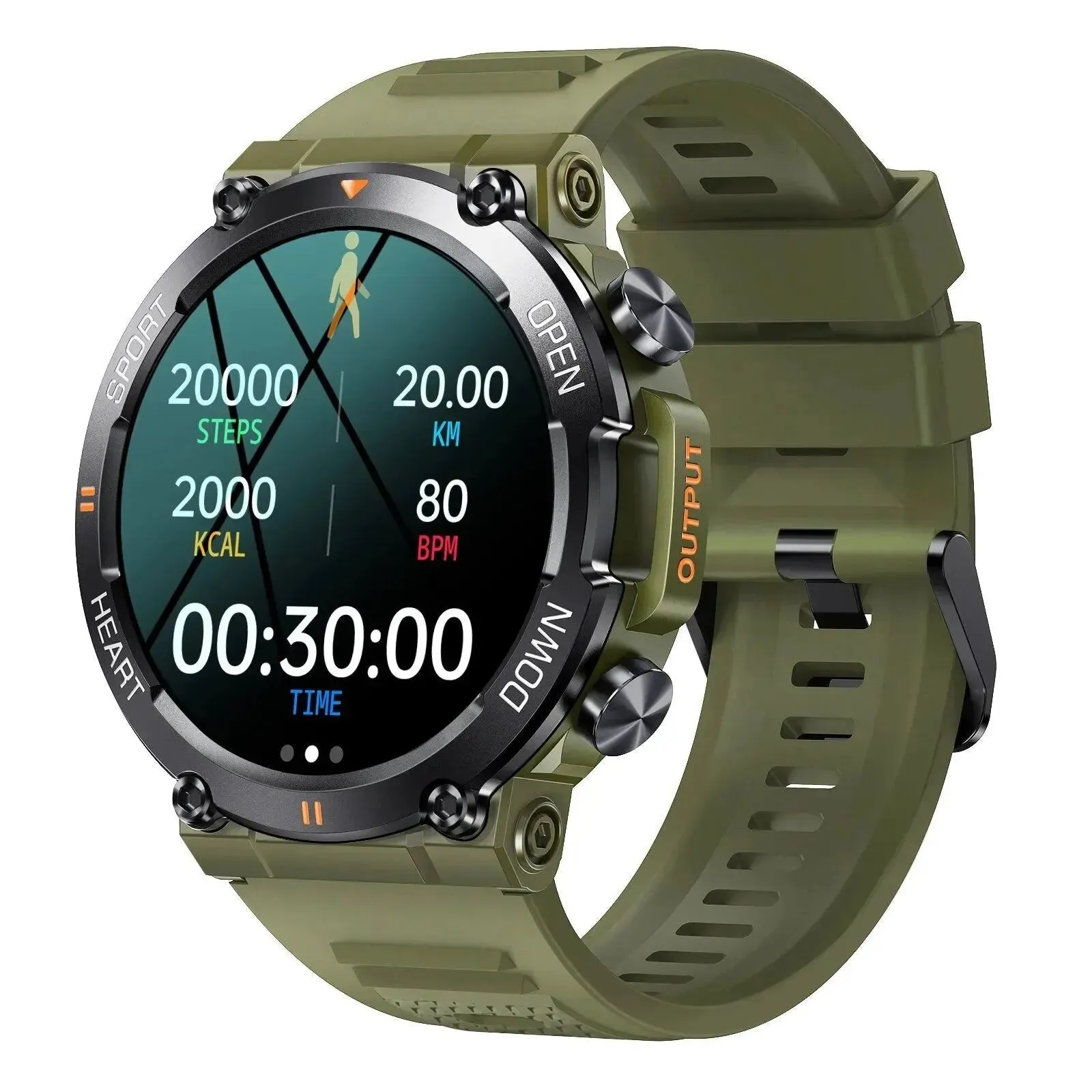 LOPOM Military Smart Watch Men Sports Electronics Smartwatch Women Fitness Tracker 1.39'' K56 PRO 2024 Bluetooth Call Waterproof