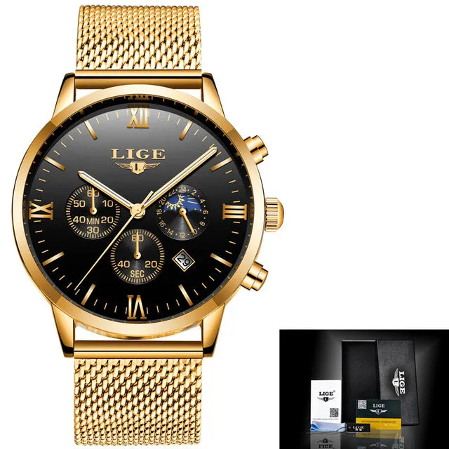 Luxury Brand Multi Function Mens Sport Quartz
