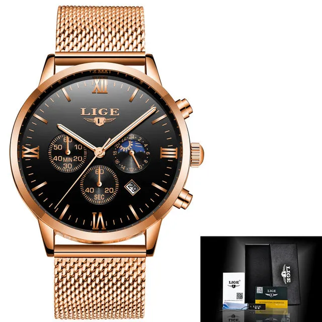 Luxury Brand Multi Function Mens Sport Quartz