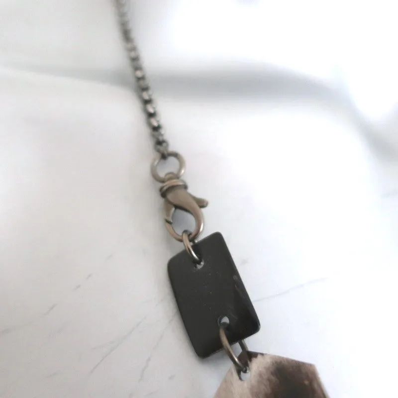 Marni Geometric Horn Necklace on Chain