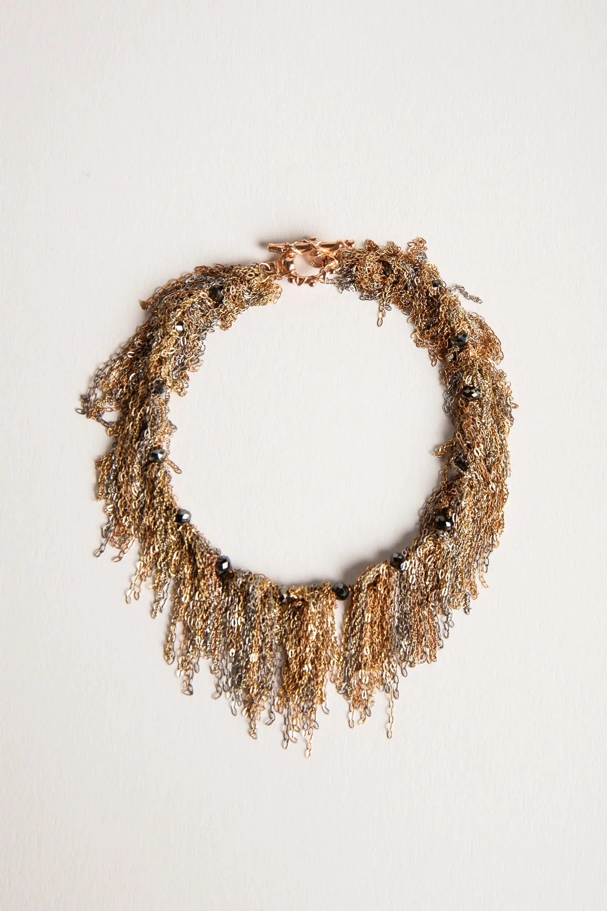 MARTIN BERNSTEIN | GOLD FRINGE BLACK DIAMOND BRACELET