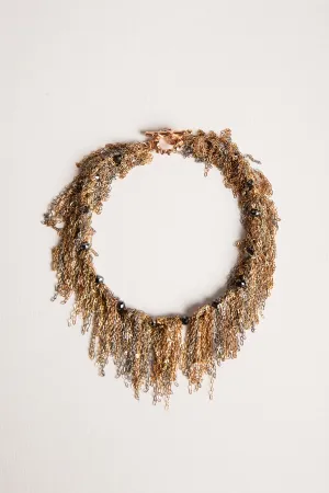 MARTIN BERNSTEIN | GOLD FRINGE BLACK DIAMOND BRACELET
