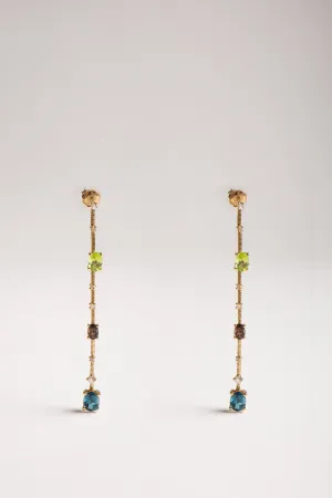 MATTIA CIELO | MULTI STONE DANGLE EARRINGS