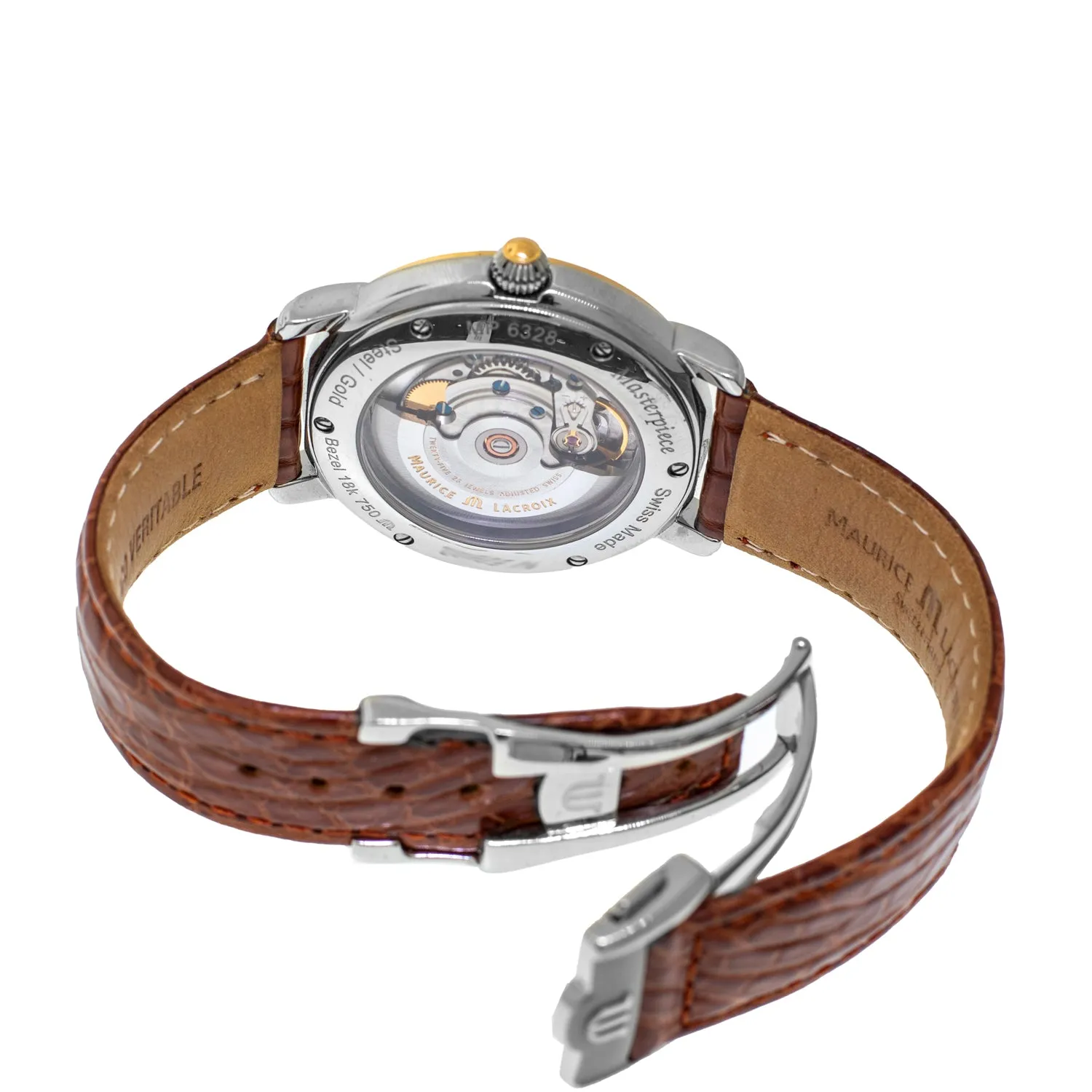 Maurice Lacroix Masterpiece 40mm Stainless Steel and Rose Gold Silver Dial MP6328
