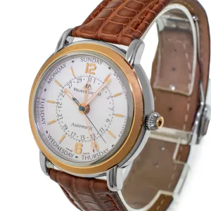 Maurice Lacroix Masterpiece 40mm Stainless Steel and Rose Gold Silver Dial MP6328