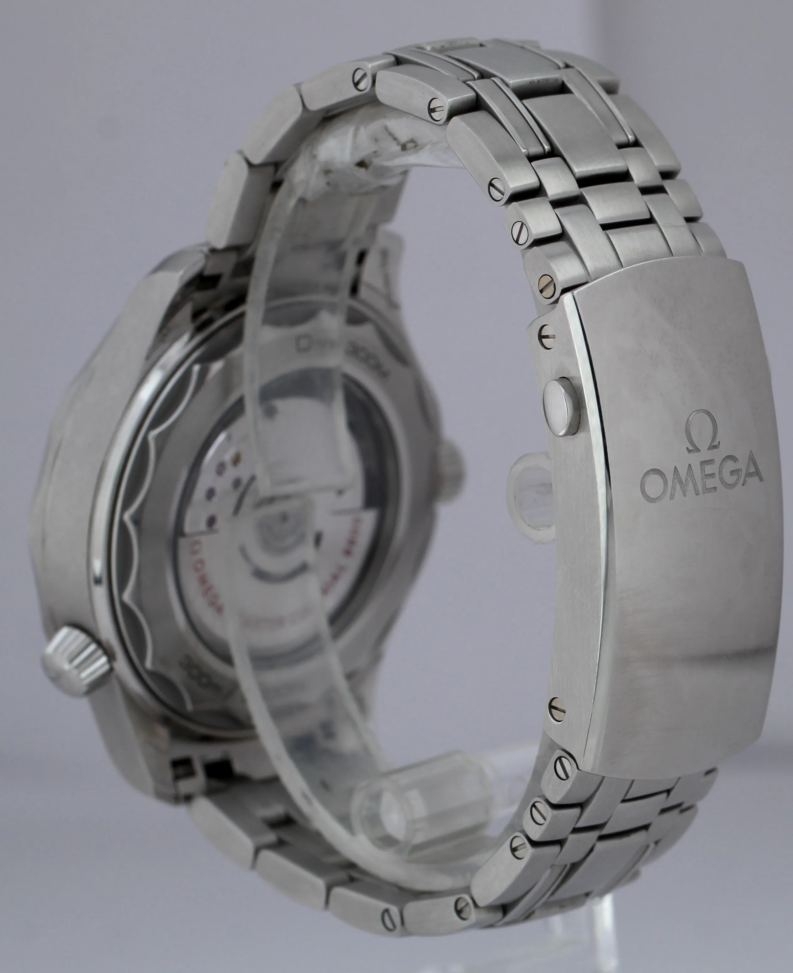 Men's Omega Seamaster Diver 300M 42mm Black Wave Steel Watch 210.30.42.20.01.001