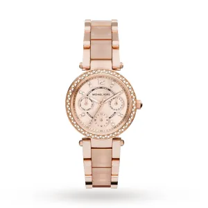 Michael Kors Ladies Multi Dial Parker Rose Gold Model MK6110