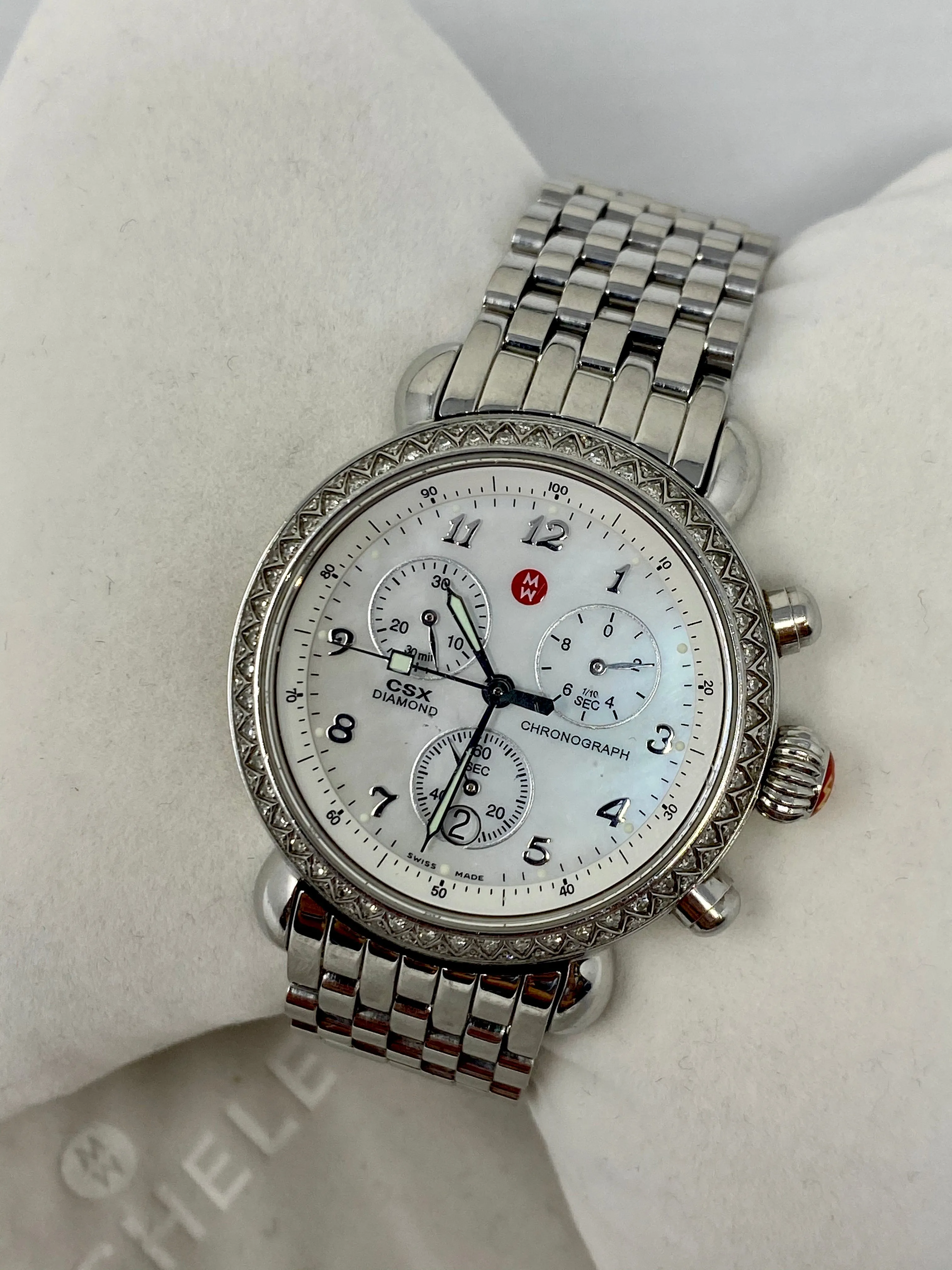 Michele CSX Diamond Bezel Ladies Watch