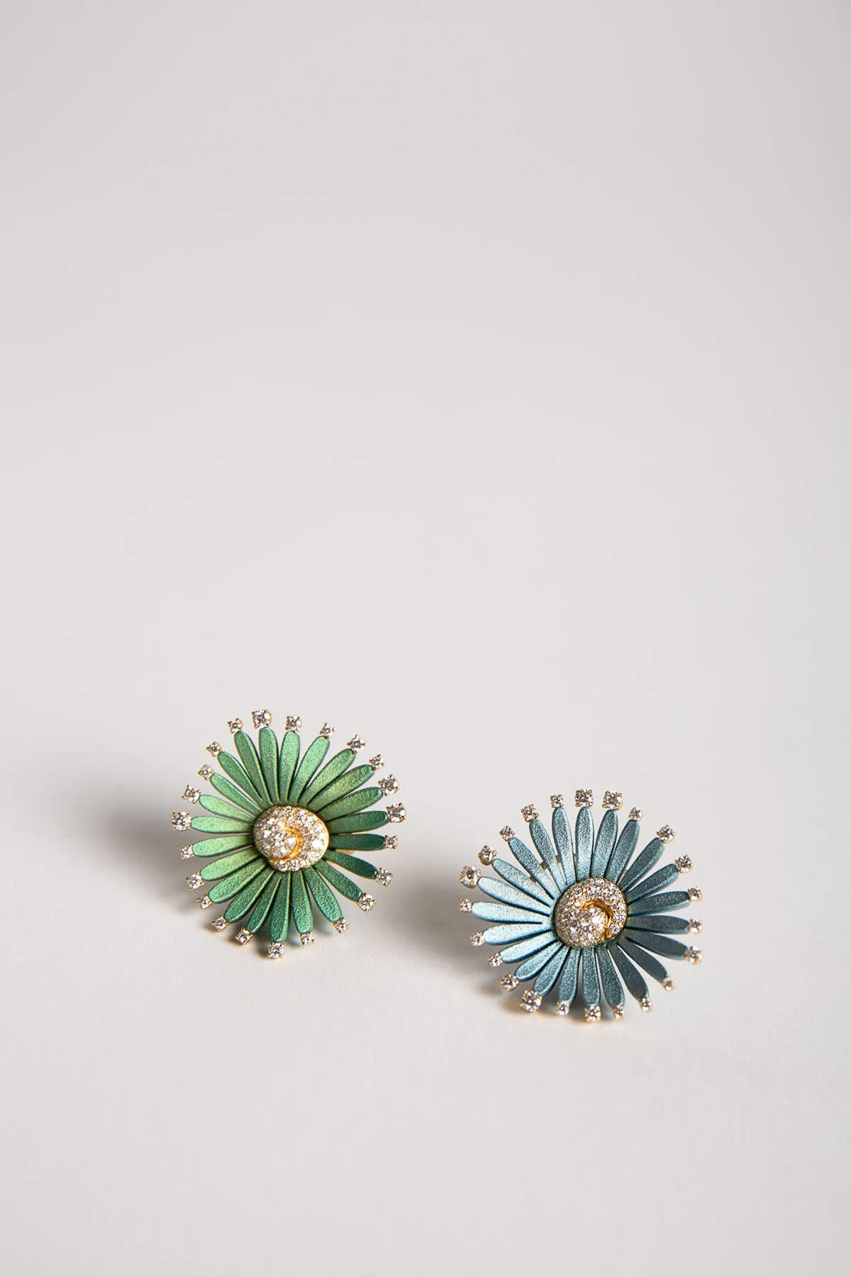 MIKE JOSEPH | DIAMOND FLOWER LARGE EARRINGS