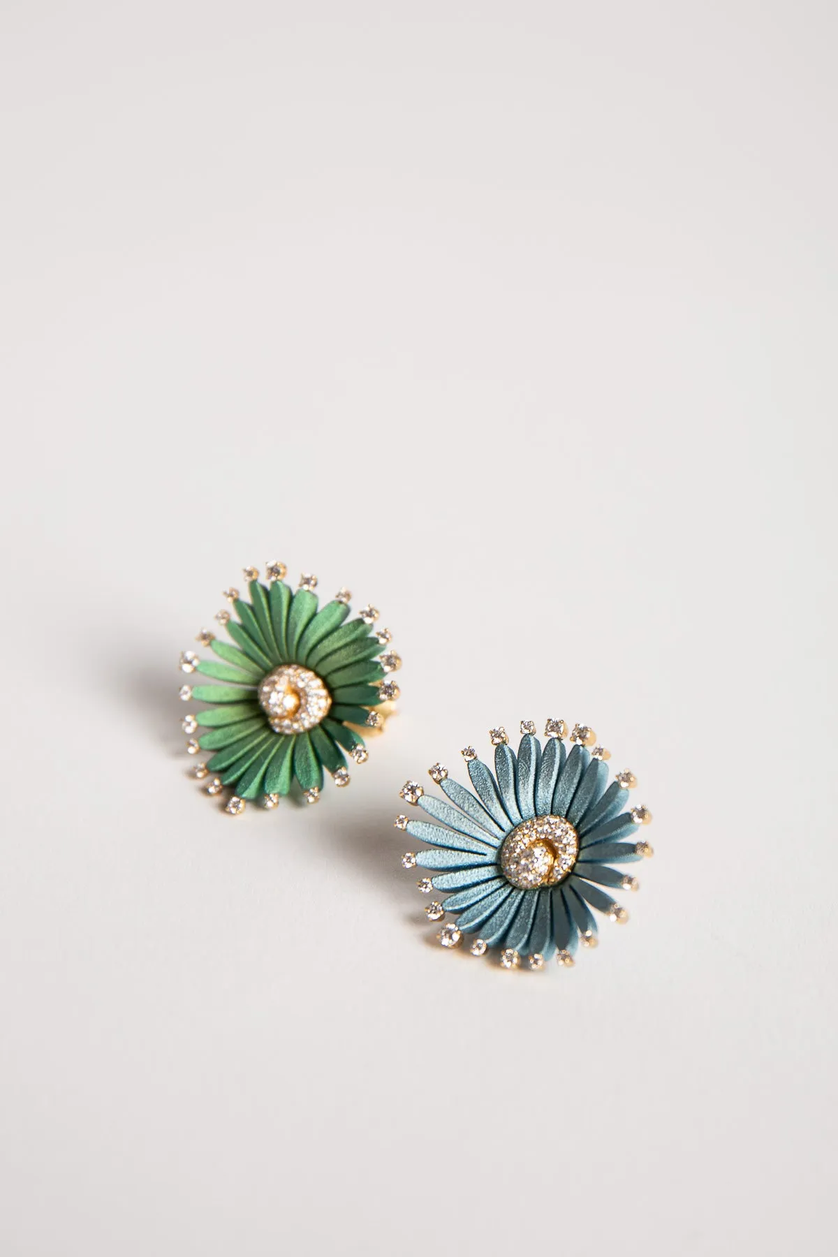 MIKE JOSEPH | DIAMOND FLOWER LARGE EARRINGS