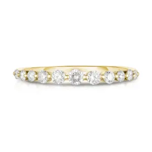 Minimalist Moissanite Engagement Ring Unique White Gold Moissanite Wedding Ring for Women 1.00MM Minimal Stacking Thin Ring Anniversary Gift
