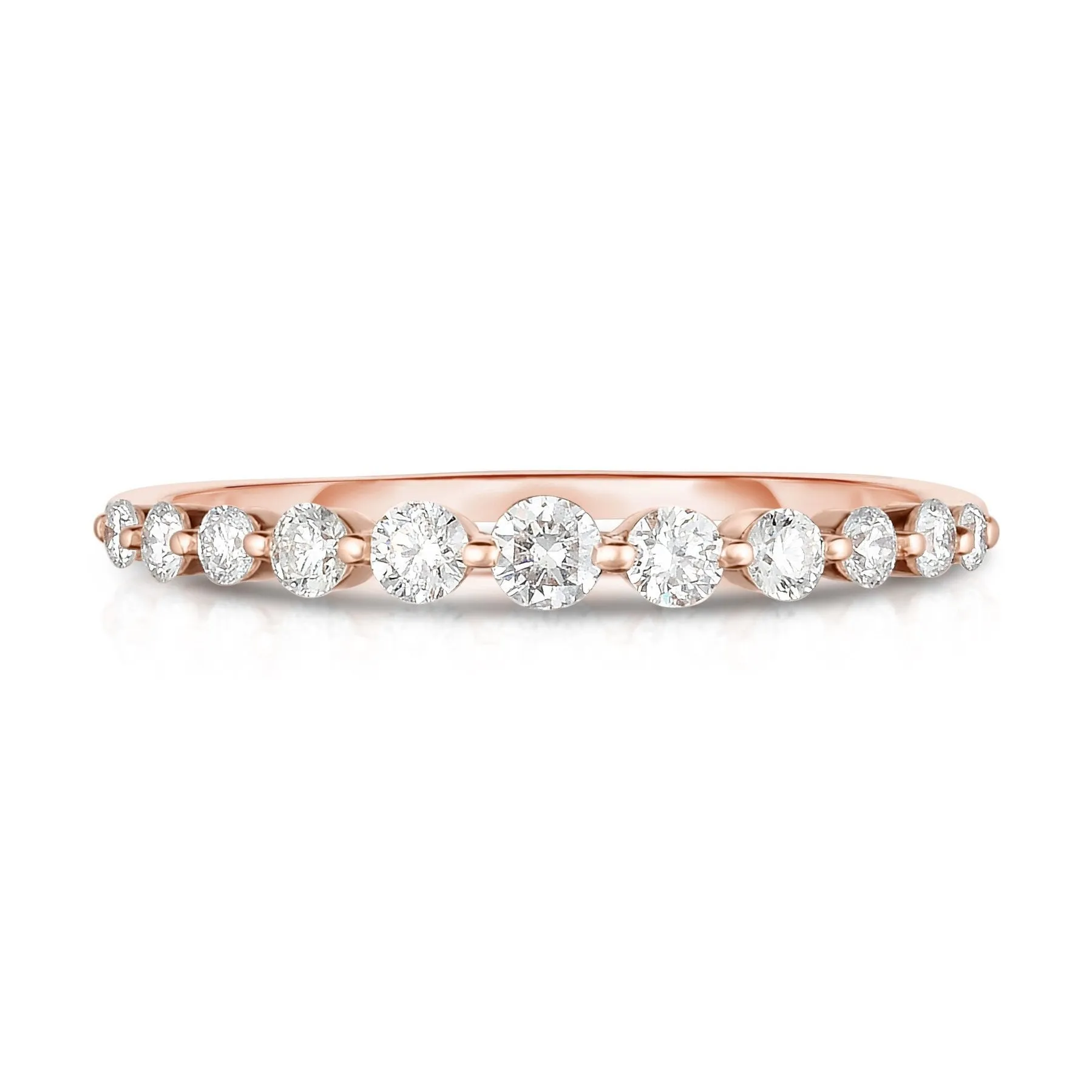 Minimalist Moissanite Engagement Ring Unique White Gold Moissanite Wedding Ring for Women 1.00MM Minimal Stacking Thin Ring Anniversary Gift