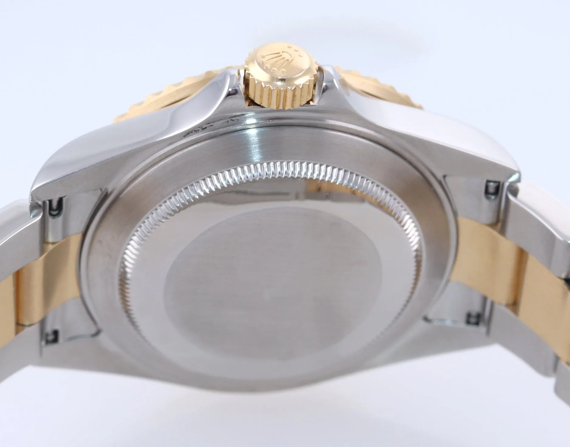 MINT 2005 Rolex Submariner 16613 Two Tone 18k Gold Buckle Blue SEL Watch Box