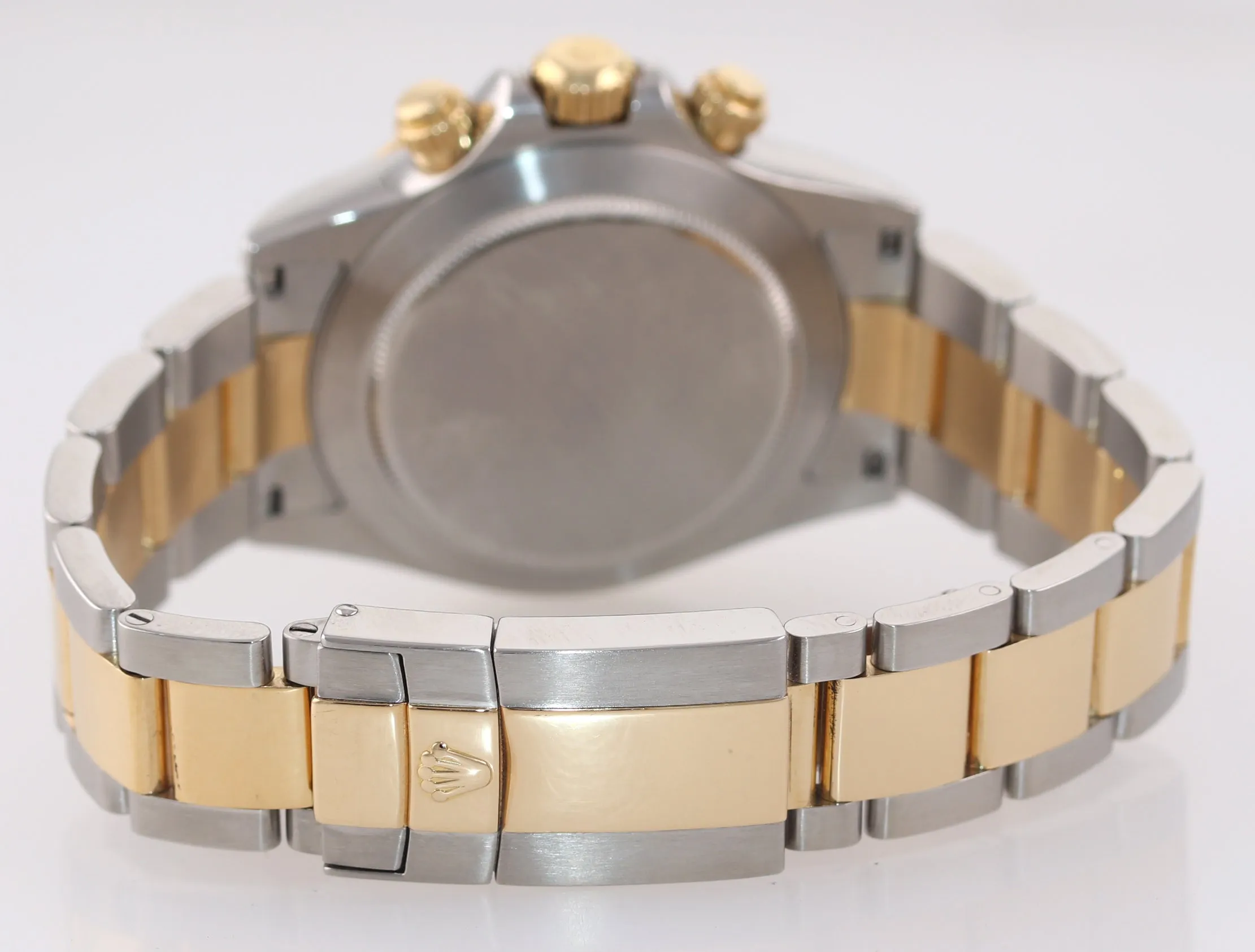 MINT 2009 Rolex Daytona 116523 Black Steel 18k Yellow Gold Two Tone Watch Box