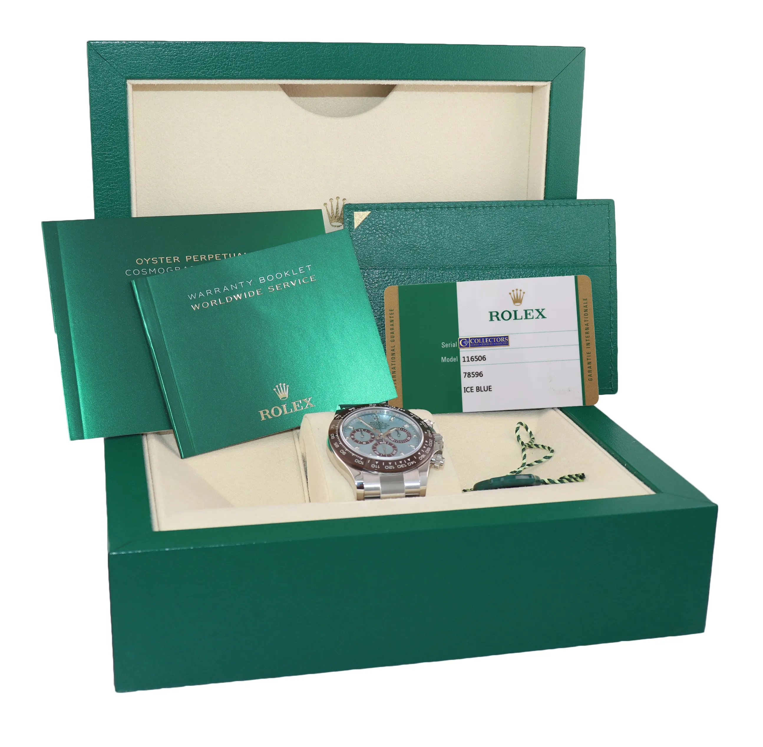MINT 2018 PAPERS Rolex Daytona 116506 Platinum Glacier Platona Blue Watch Box