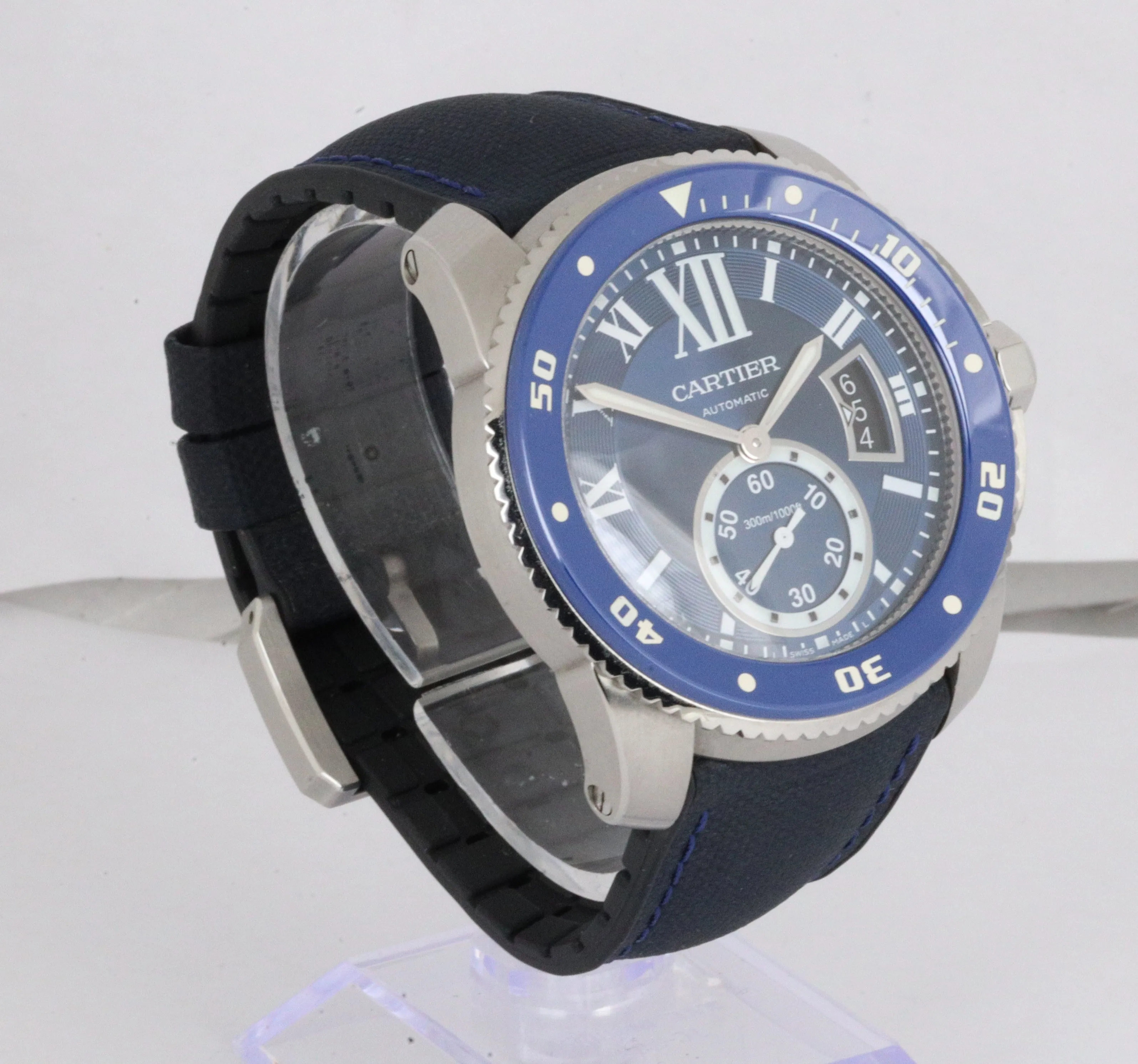 MINT 2019 Cartier Calibre Diver WSCA0011 Blue Stainless 42mm Men's Watch 3729