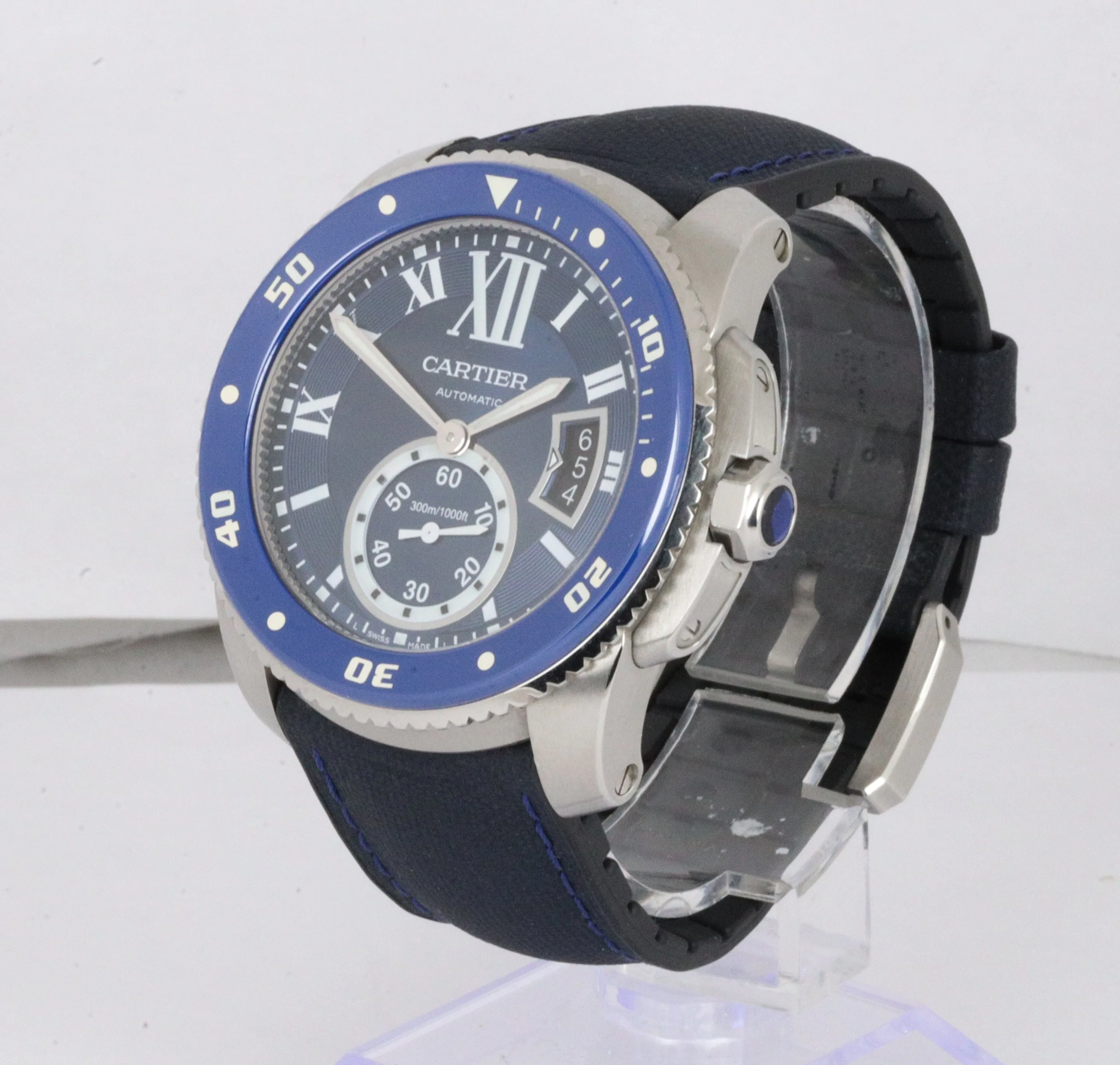 MINT 2019 Cartier Calibre Diver WSCA0011 Blue Stainless 42mm Men's Watch 3729