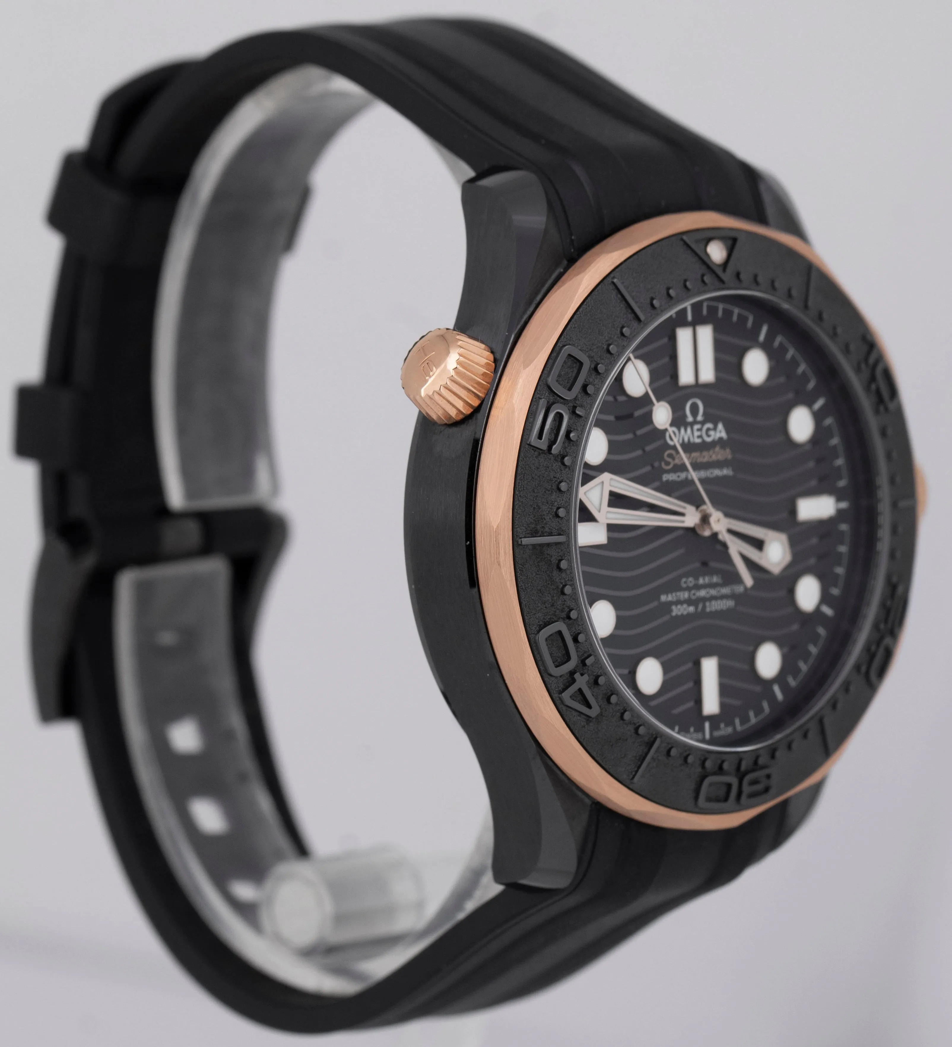 MINT 2023 PAPERS Omega Seamaster Ceramic ROSE GOLD 43mm 210.62.44.20.01.001 BOX