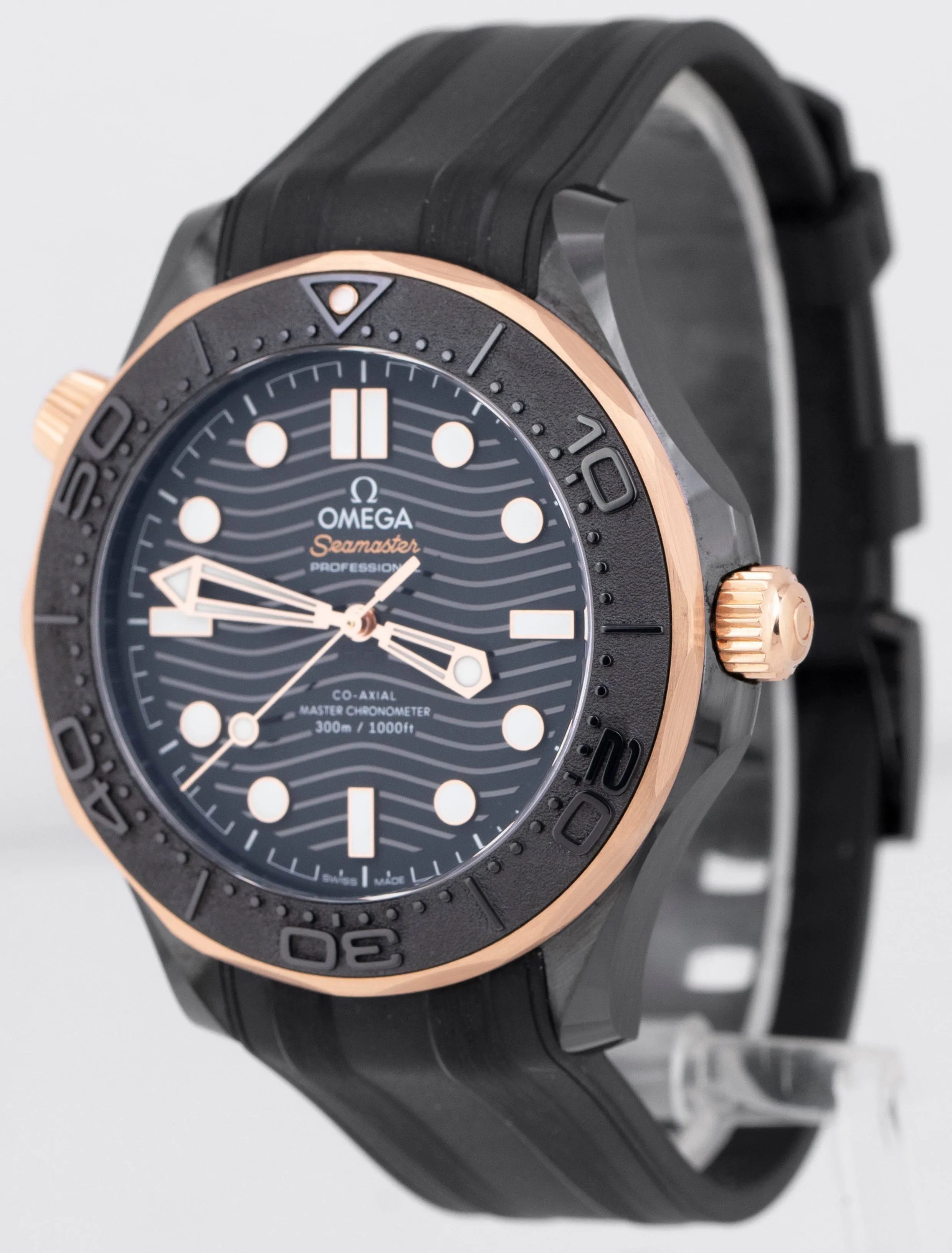 MINT 2023 PAPERS Omega Seamaster Ceramic ROSE GOLD 43mm 210.62.44.20.01.001 BOX