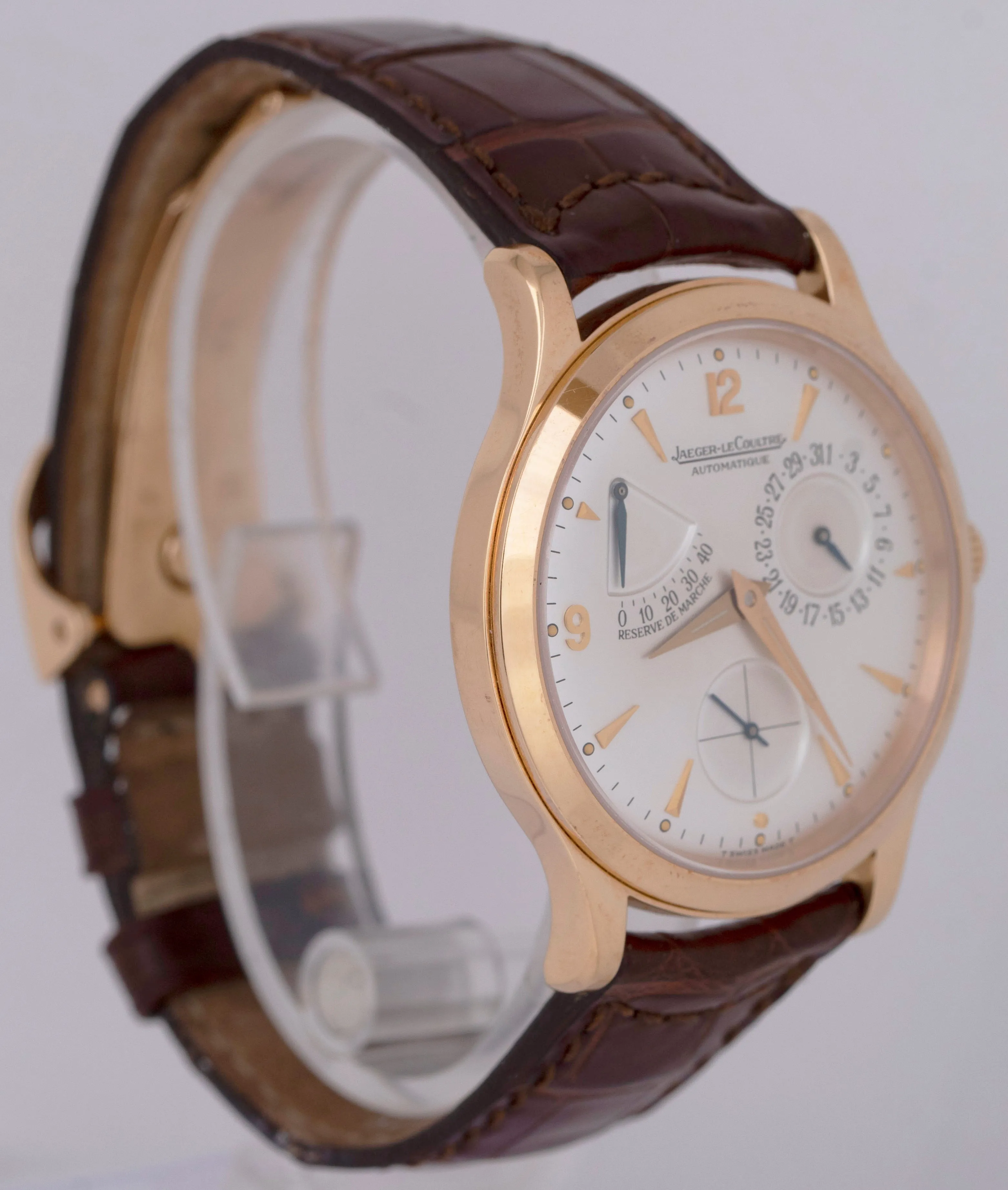 MINT Jaeger LeCoultre JLC Master Control Reserve De Marche 37mm 18K 140.2.93 BOX