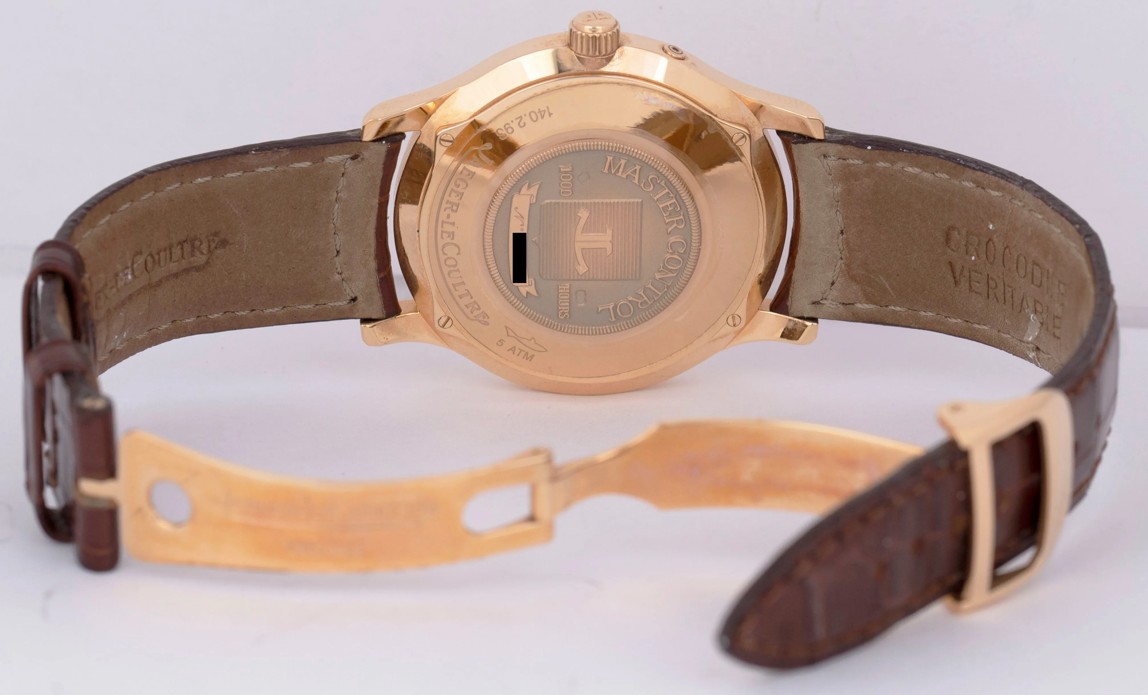 MINT Jaeger LeCoultre JLC Master Control Reserve De Marche 37mm 18K 140.2.93 BOX