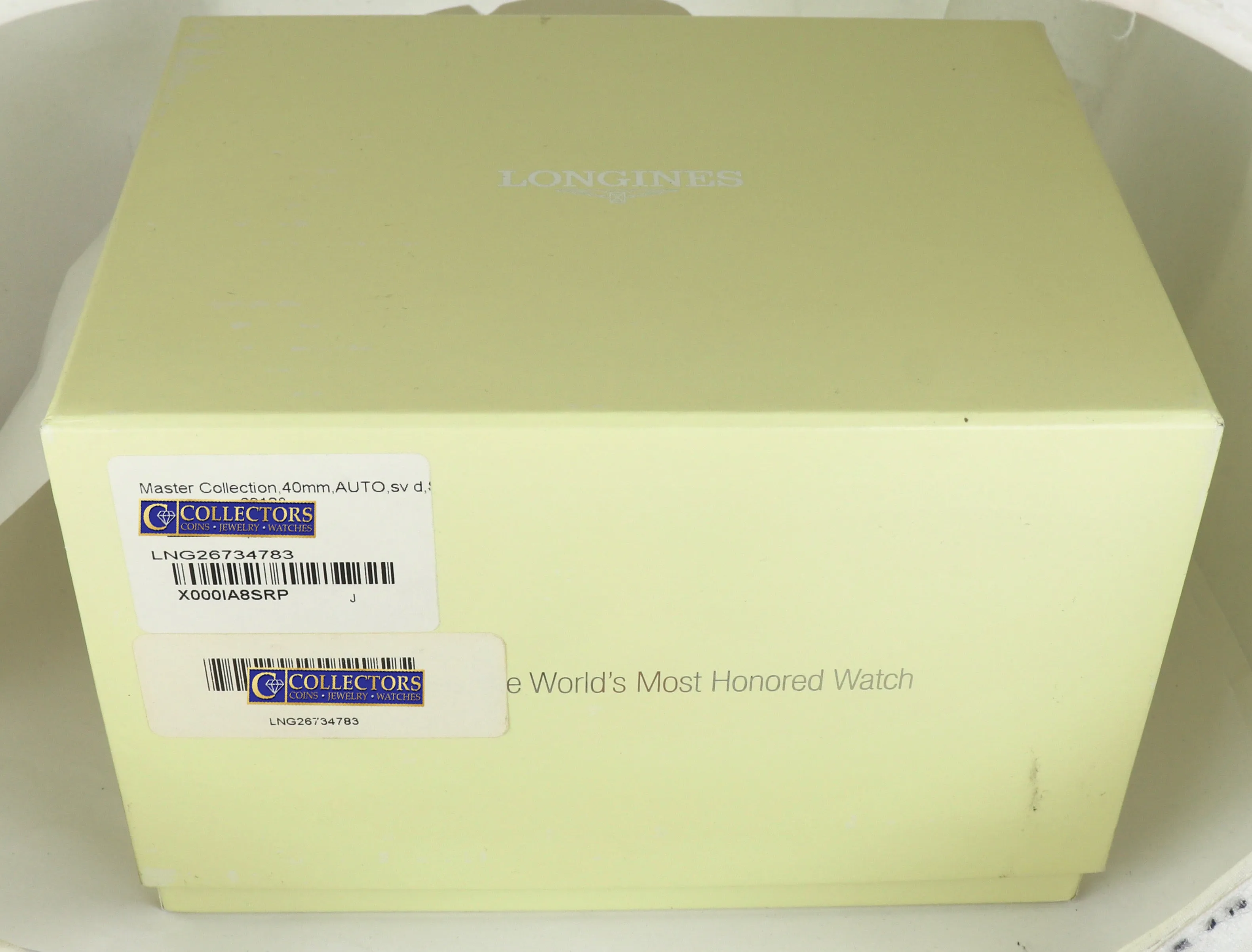 MINT Longines Master Collection L2.673.4 40mm Moonphase Steel Automatic White