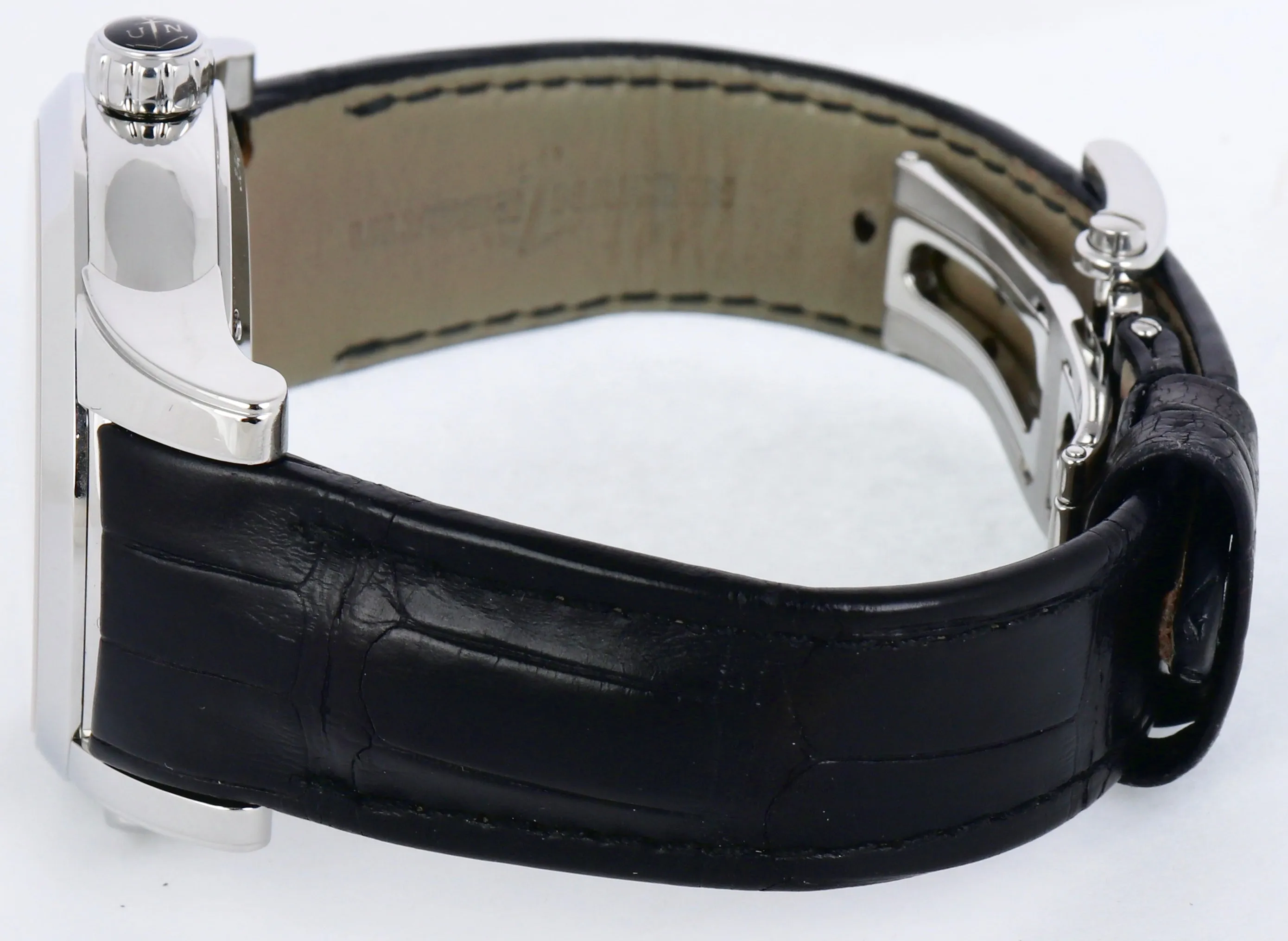 MINT Men's Ulysse Nardin Dual Time Stainless Silver Strap 3343-126 42mm Watch