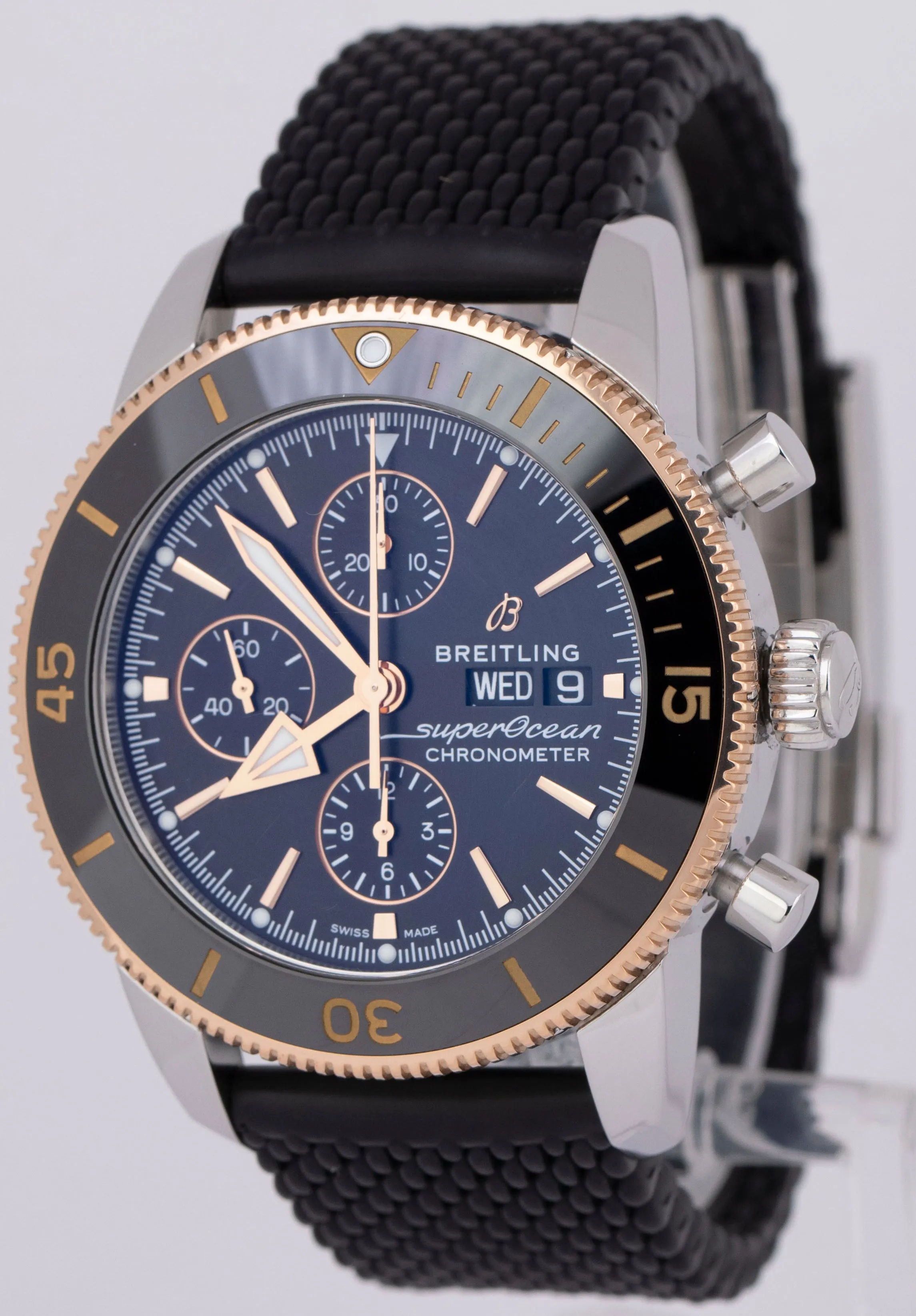 MINT PAPERS Breitling Superocean 44 Heritage Chronograph Two-Tone U13313 BOX