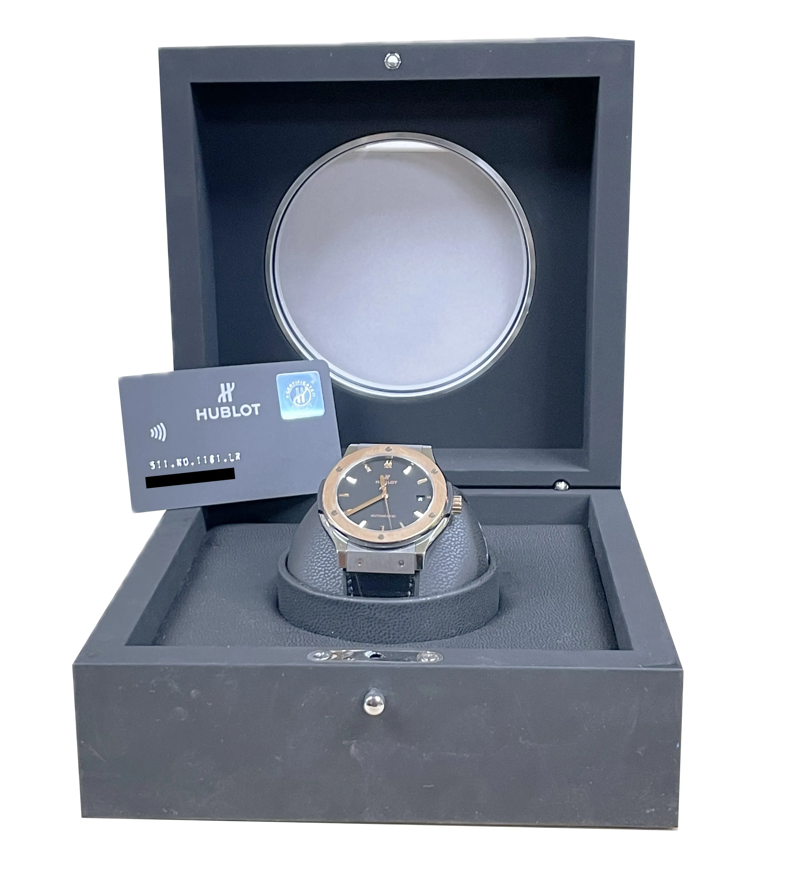 MINT PAPERS Hublot Classic Fusion Titanium 18K Leather 45mm 511.NO.1181.LR BOX