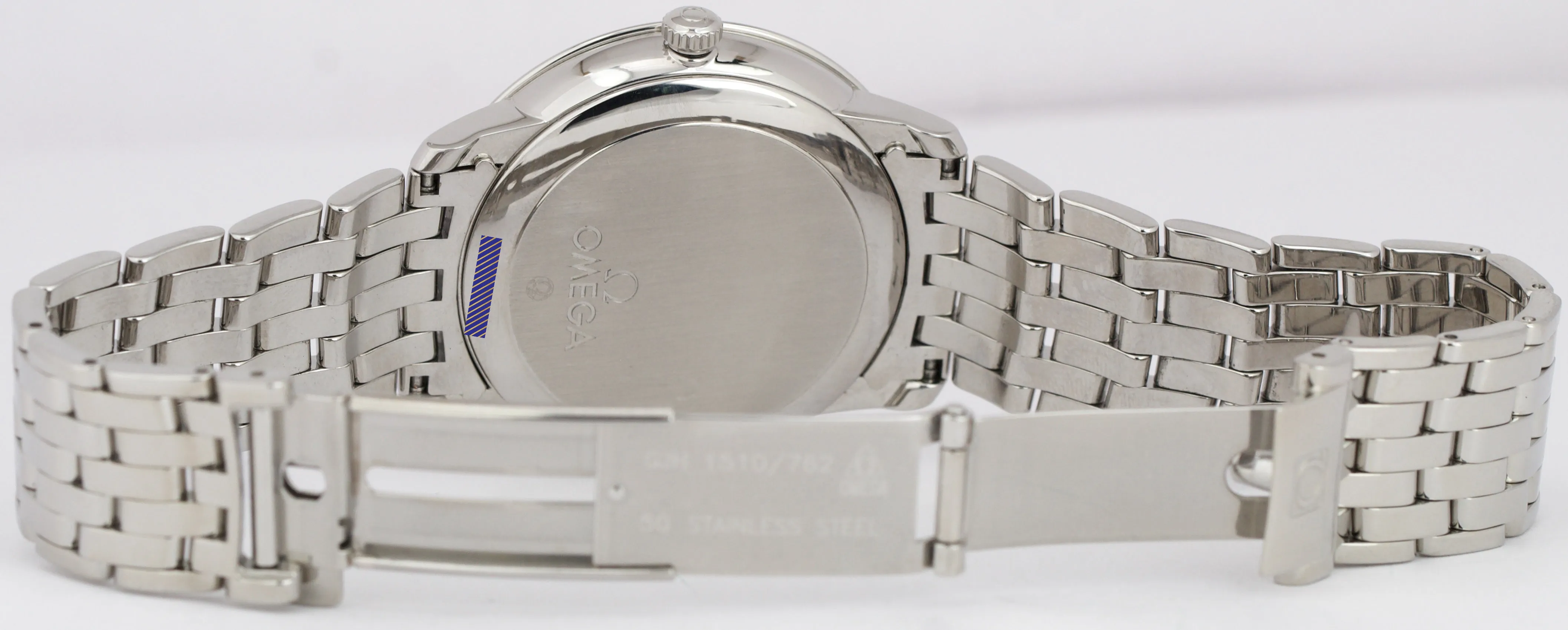 MINT PAPERS Omega De Ville Prestige WHITE Steel 36.8mm 424.10.37.20.02.001 BOX