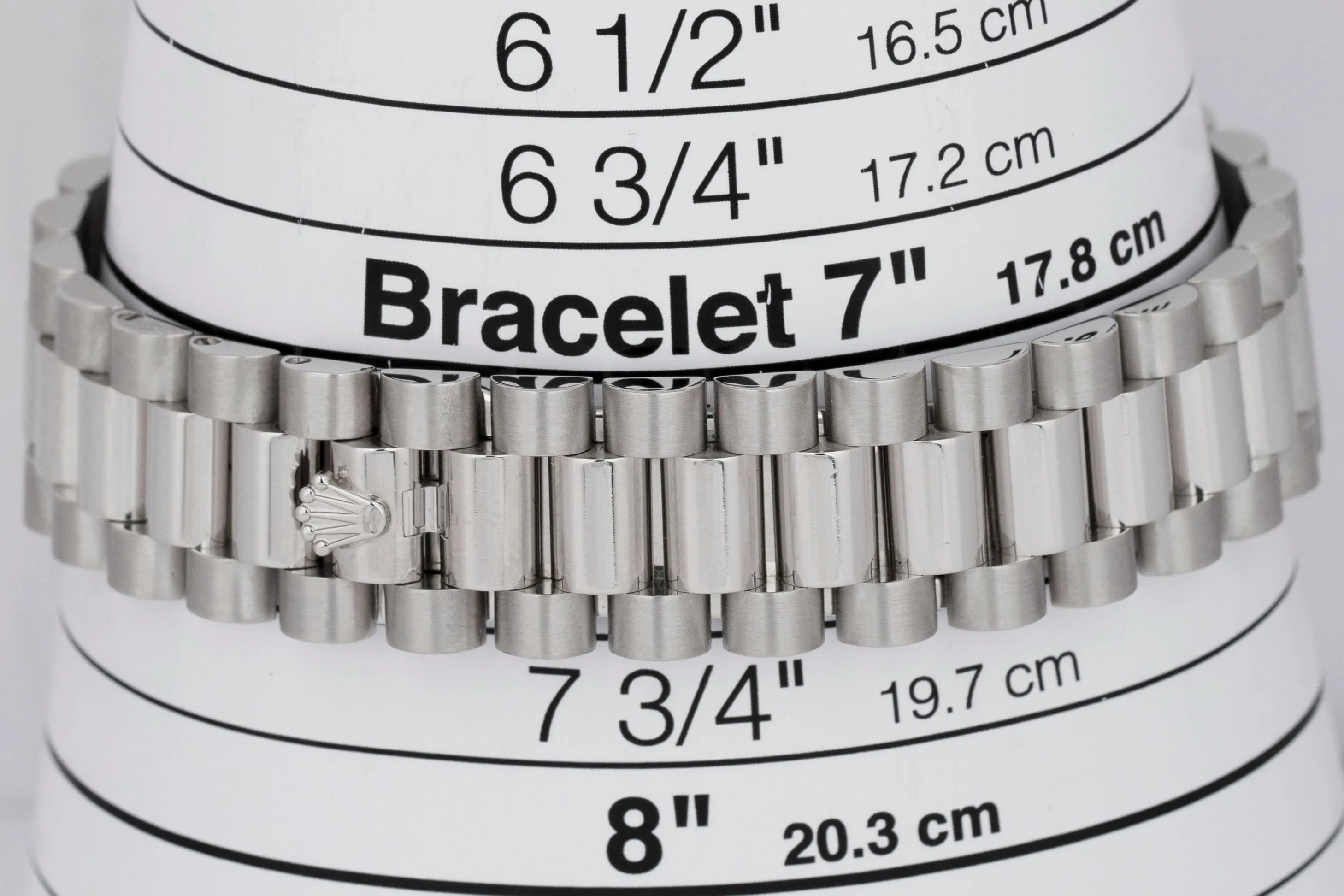 MINT Rolex Day-Date Presidential 36mm Silver DIAMOND 950 Platinum Watch 118206