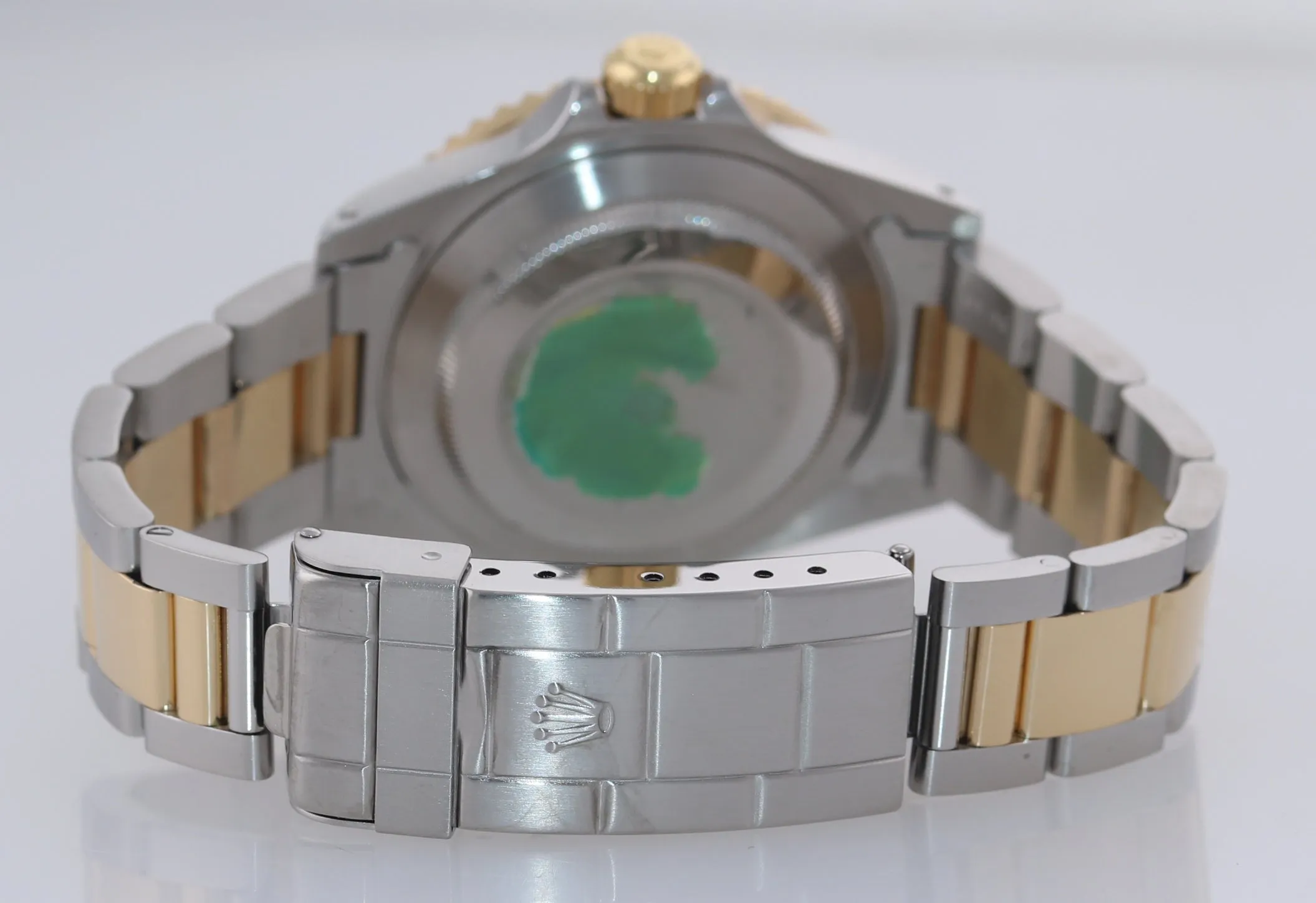 MINT Rolex Submariner 16613 18k Gold Steel Two Tone Black Dial 40mm Watch