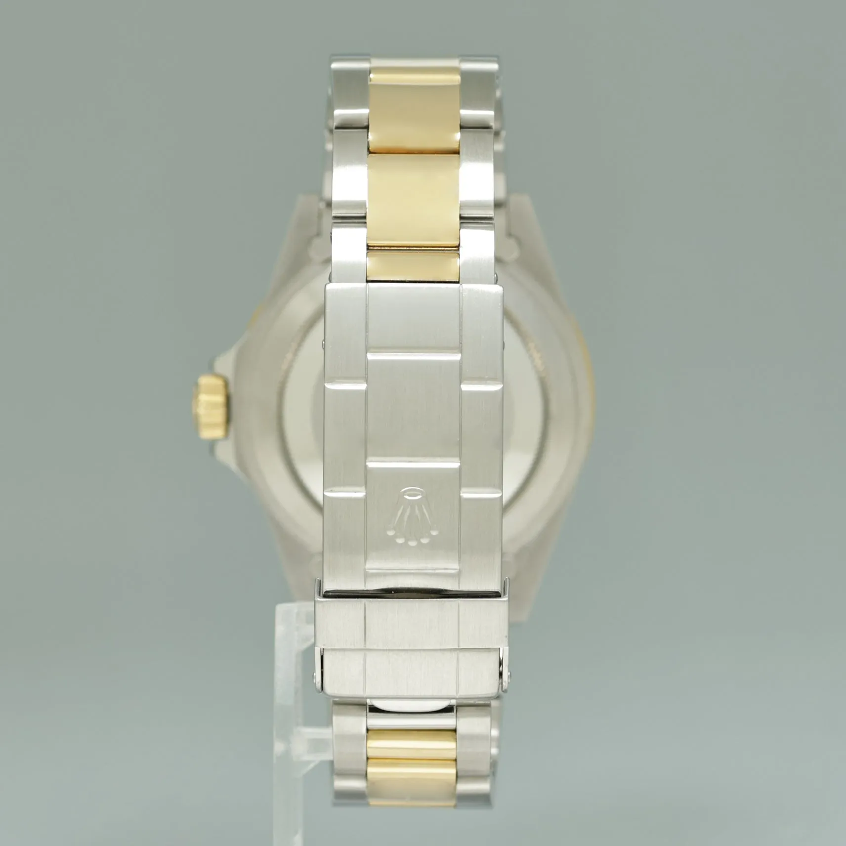 MINT Rolex Submariner 16613 Two Tone Gold Champagne Serti Diamond Watch Box