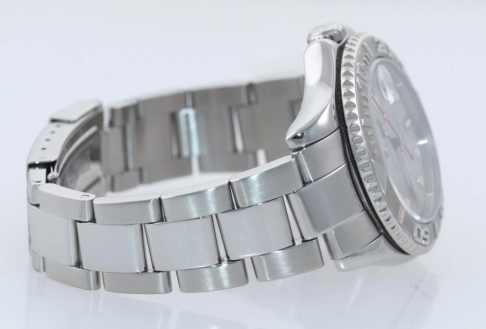 MINT Rolex Yacht-Master 168622 Steel Platinum Ladies Midsize 35mm Watch Box