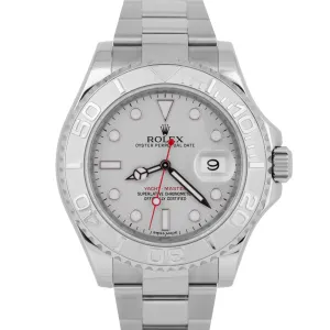 MINT Rolex Yacht-Master PAPERS Steel Platinum Stainless Steel 40mm 116622 B P