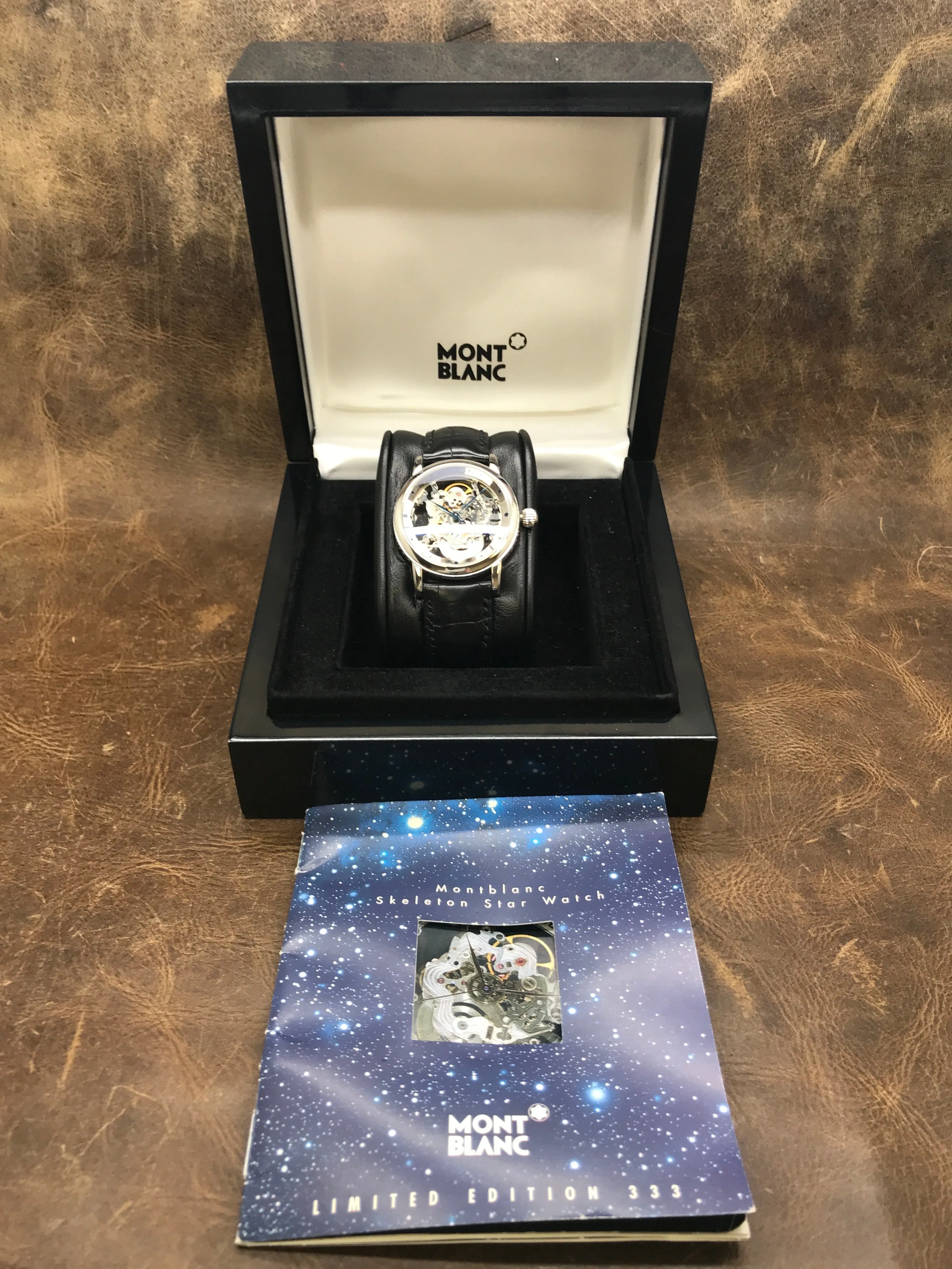 Montblanc Skeleton Star 29127 Skeletonized Dial Manual Wind Women's Watch