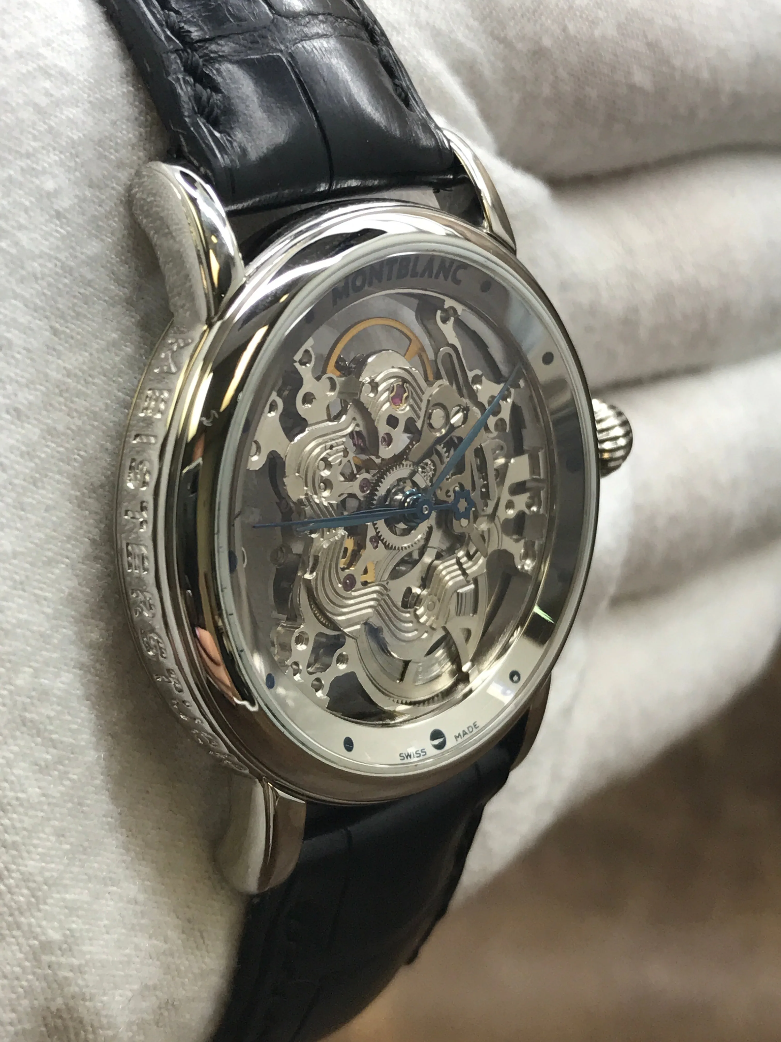 Montblanc Skeleton Star 29127 Skeletonized Dial Manual Wind Women's Watch