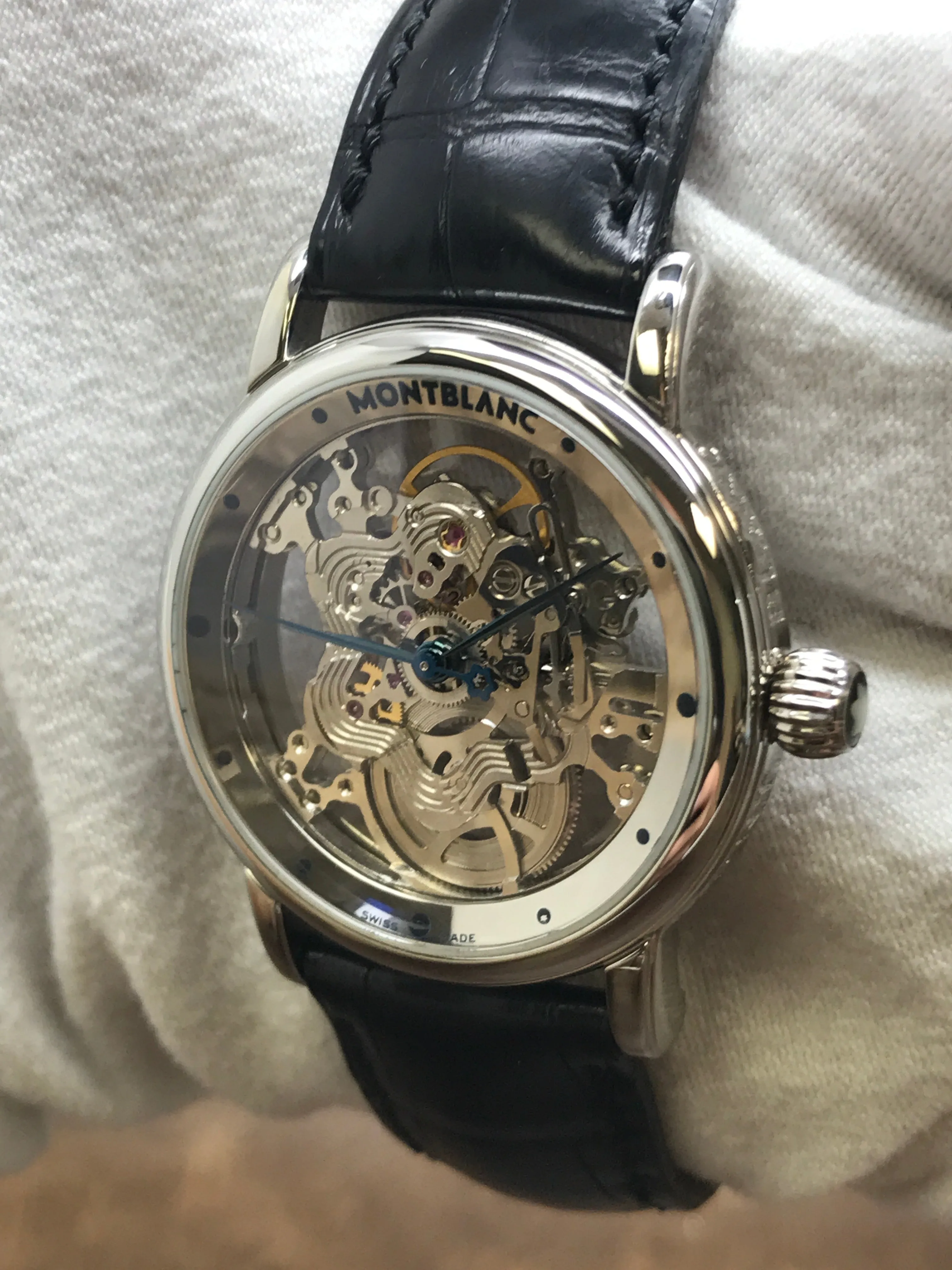 Montblanc Skeleton Star 29127 Skeletonized Dial Manual Wind Women's Watch