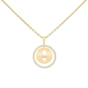 NECKLACE DIAMOND YELLOW GOLD LUCKY MOVE PM